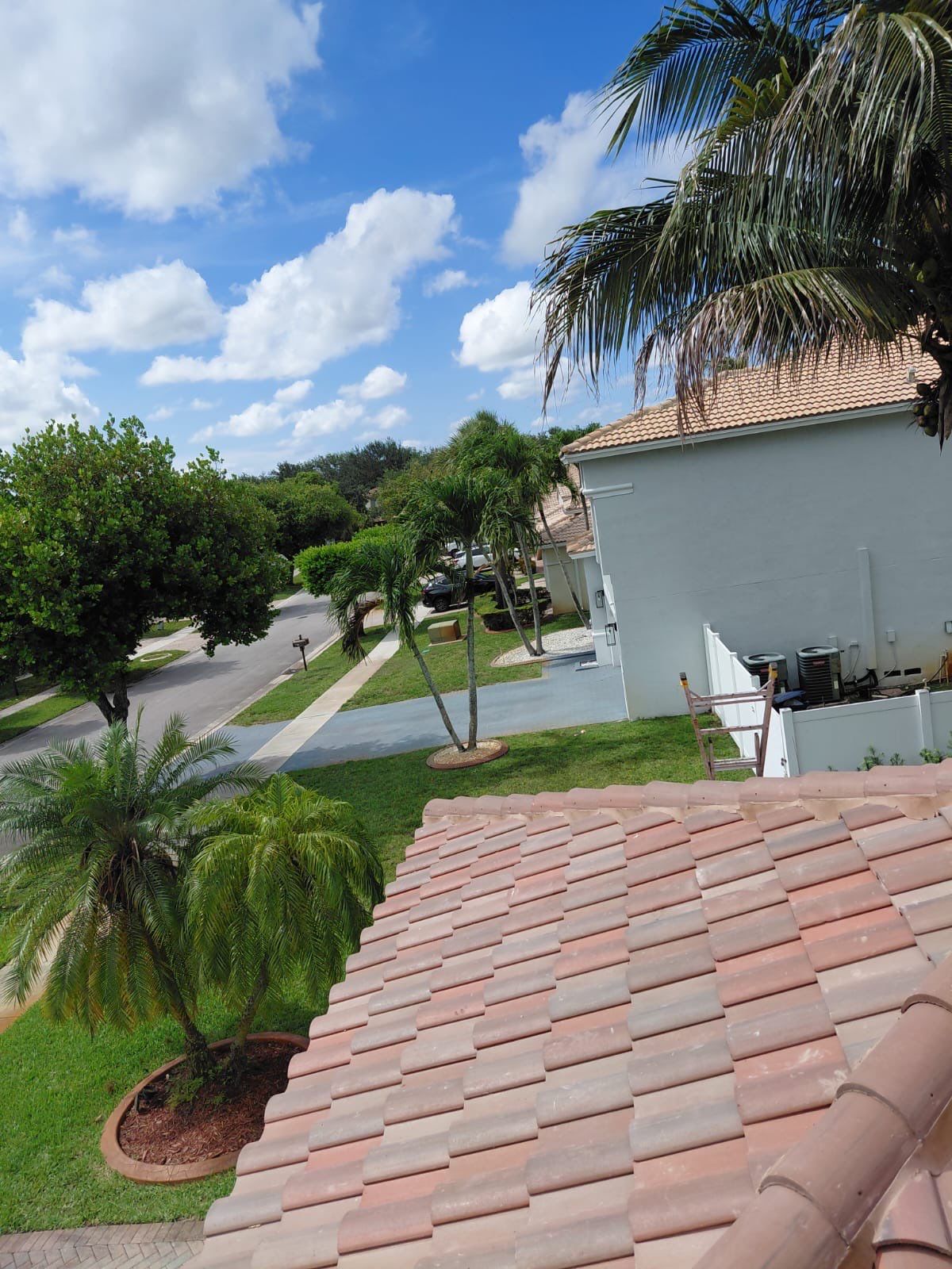 Concrete Barrel Tile Roof Replacement with Polyglass Underlayment in Miramar by Art's Roofing & Construction