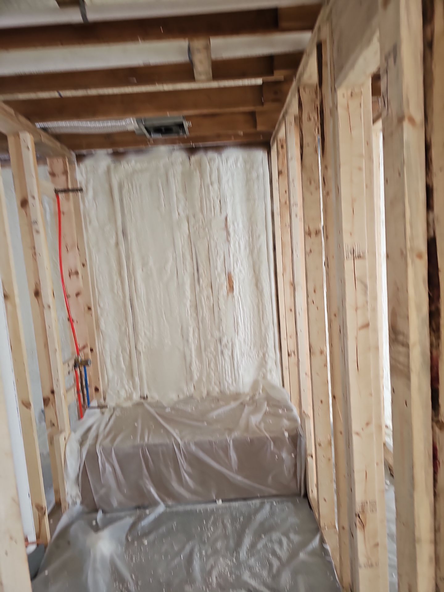 Basement Exterior Walls using Closed Cell Spray Foam by NYS Foam & Energy