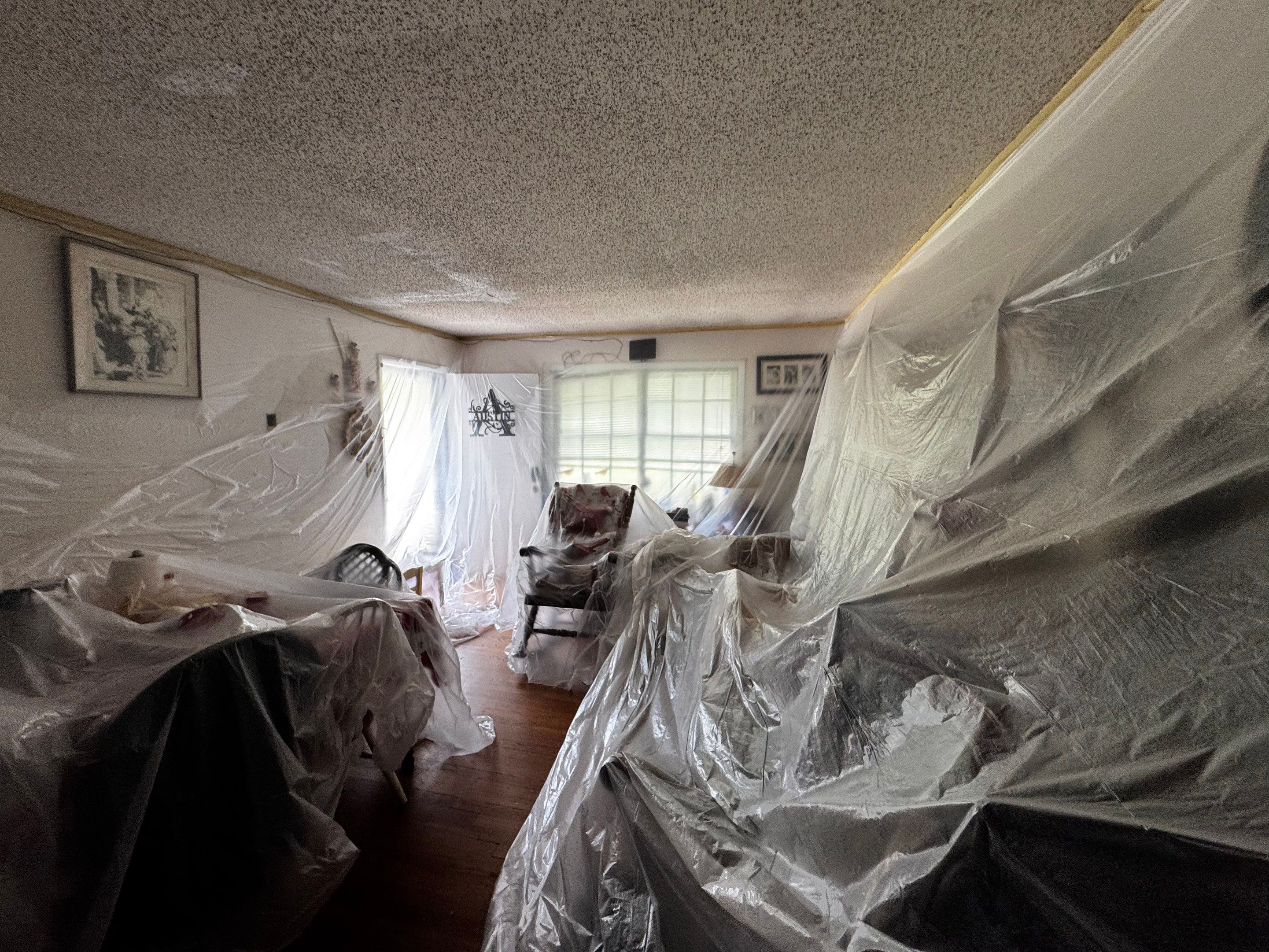 Townhome Ceiling Damage in Decatur, GA by PGP Surface Solutions, LLC