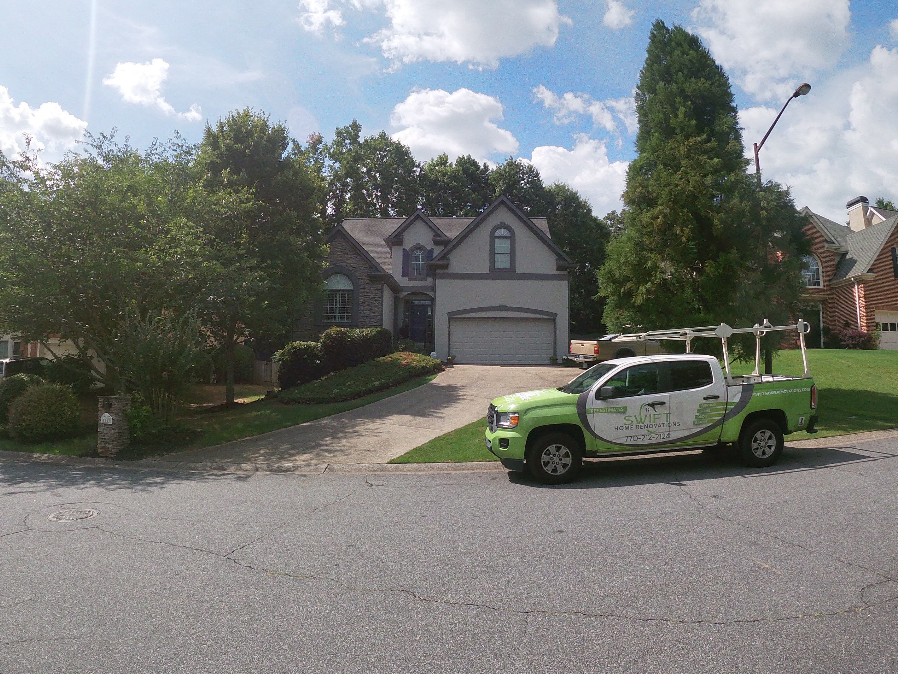 Exterior Residential Painting and Siding Refresh in Marietta by Swift Home Renovations