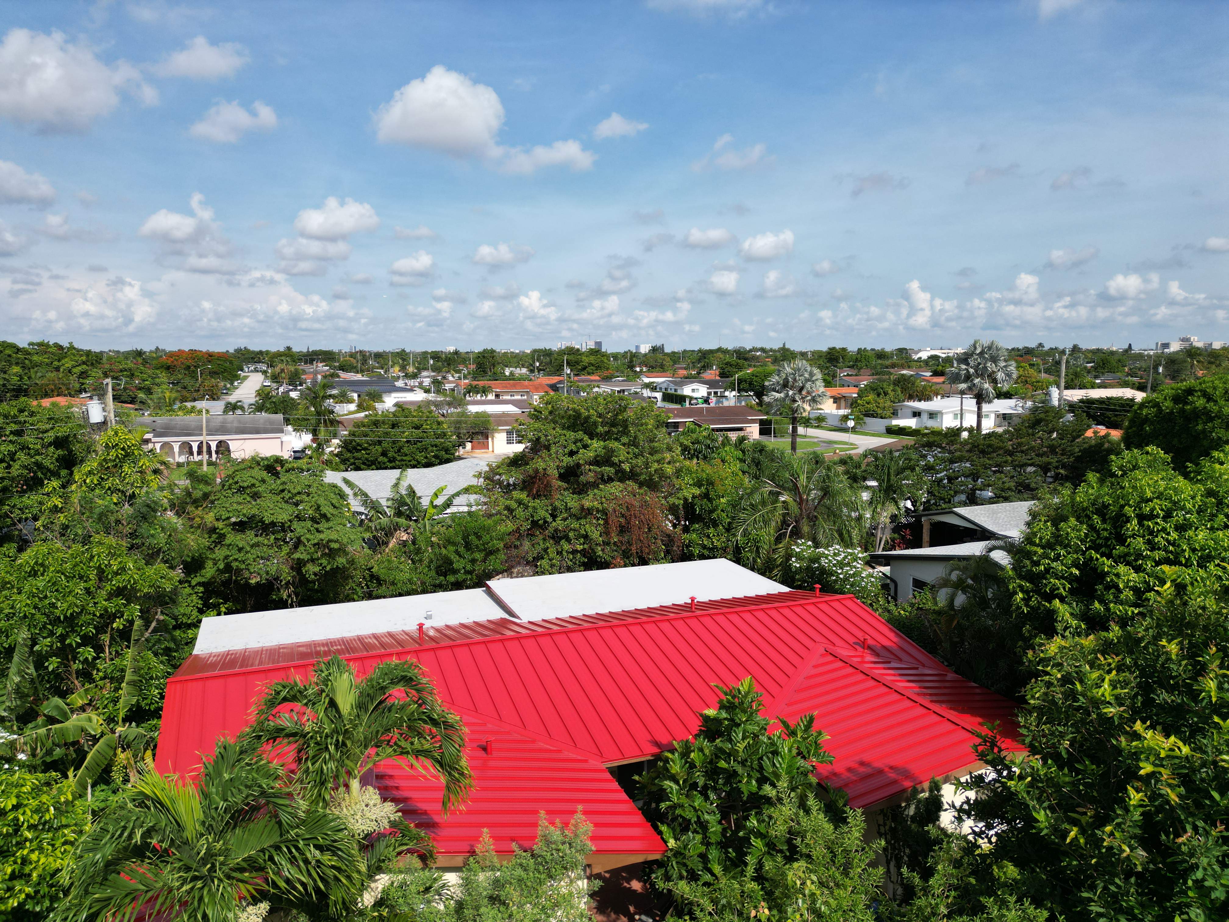 Metal Roof - Galvalume - Brite Red by Istueta Roofing