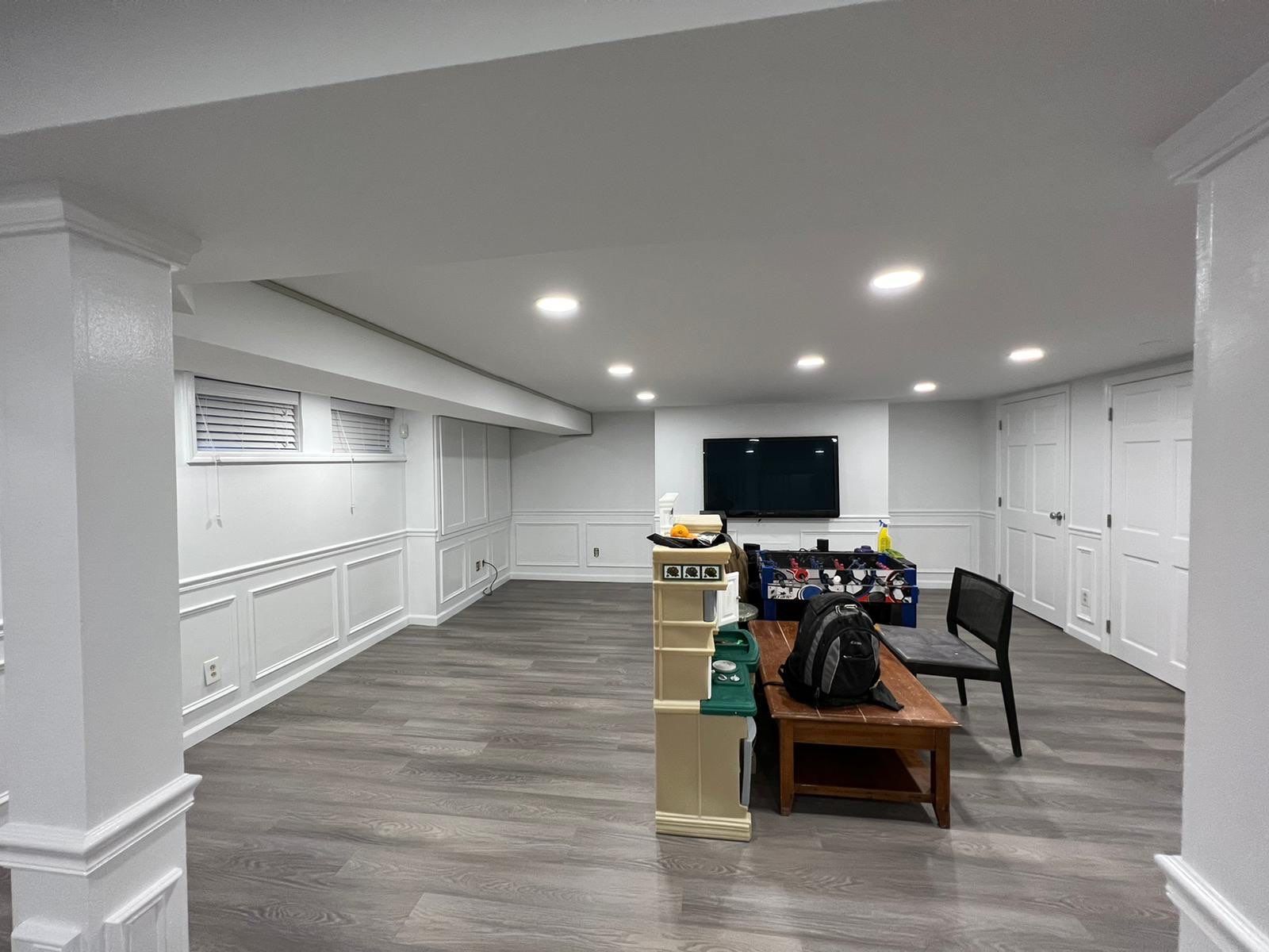 Basement Remodel using Drywall by Home Concepts Construction