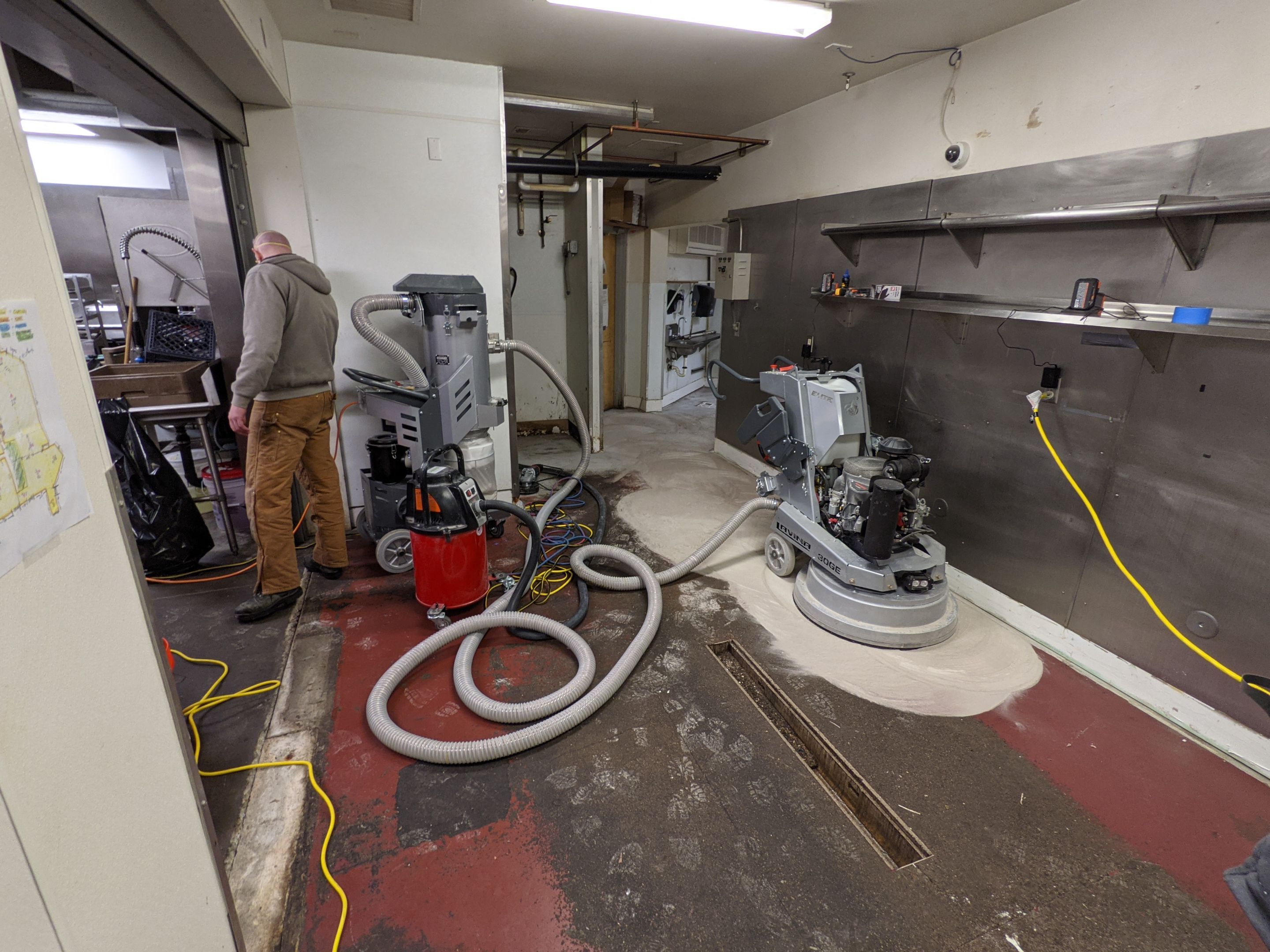 Commercial Floor Transformation using Penntek Evolution System by Croc Coatings, LLC