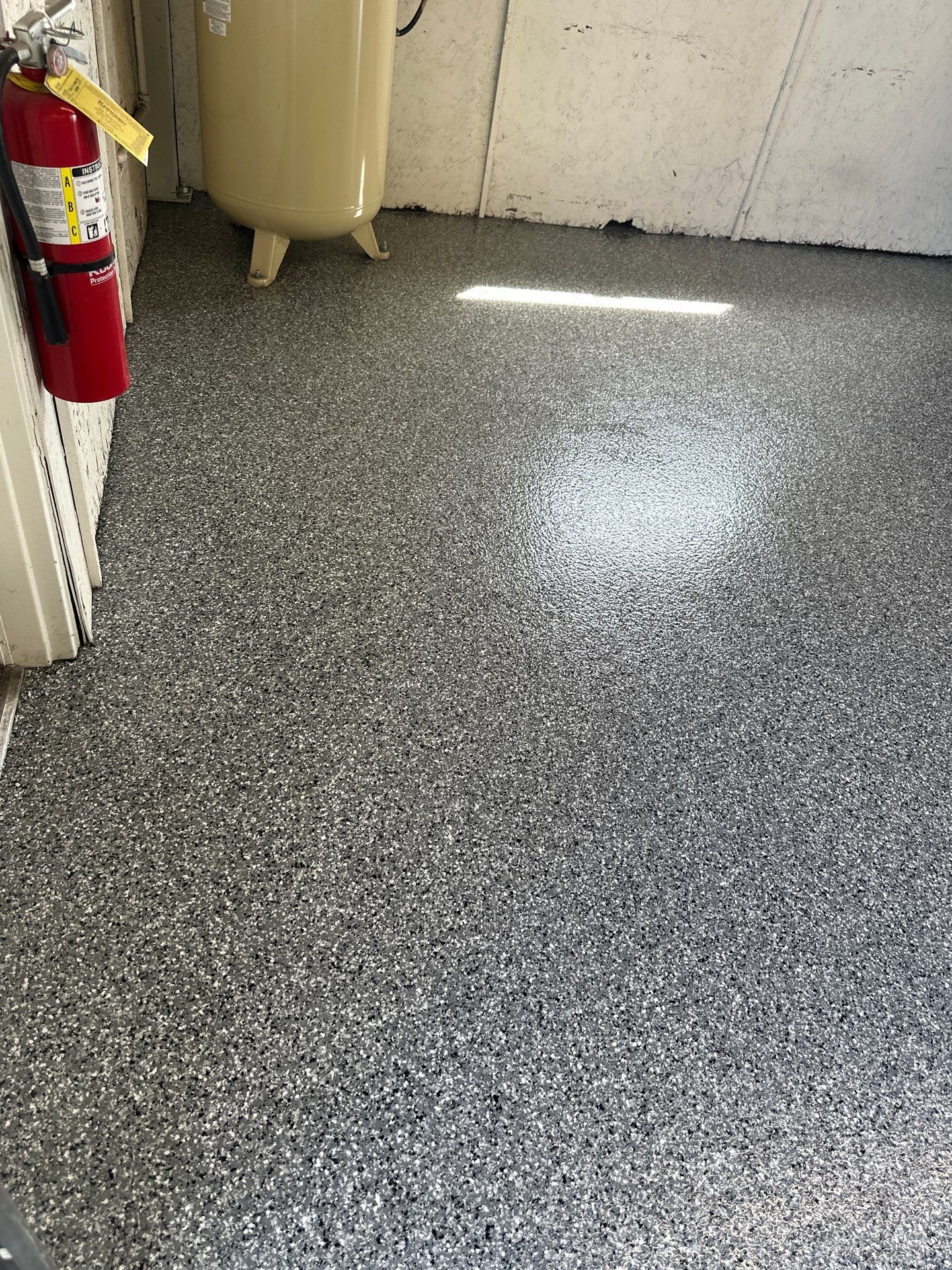 Commercial Floor Coating using Wombat by My Garage Floor Guys