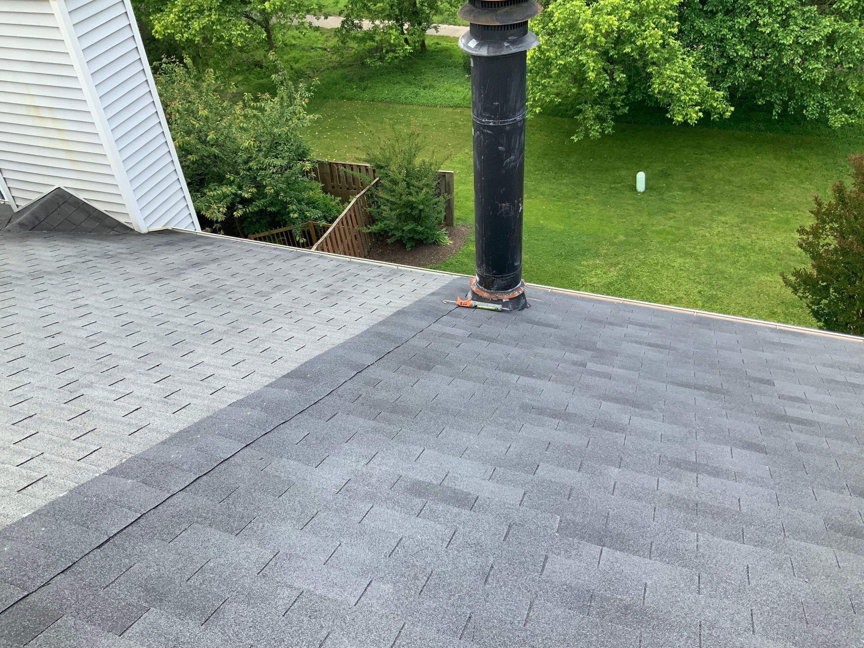 Residential Roofing Installation using XT-25 Color Moire Black by Alpha Design Services
