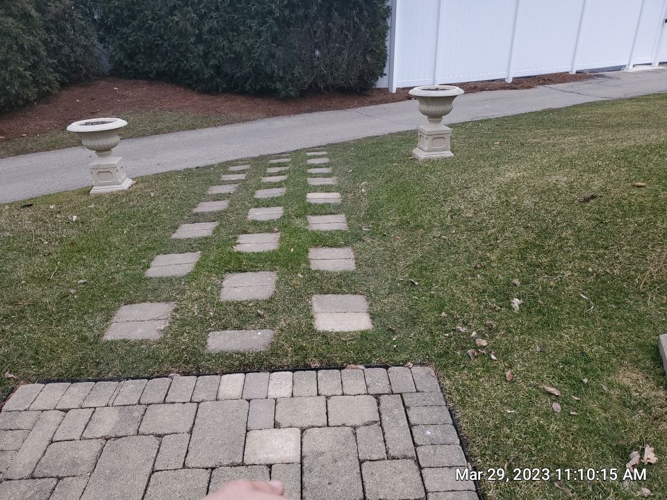 Wheaton, IL brick paver cleaning. by Northern Power Washing LLC.