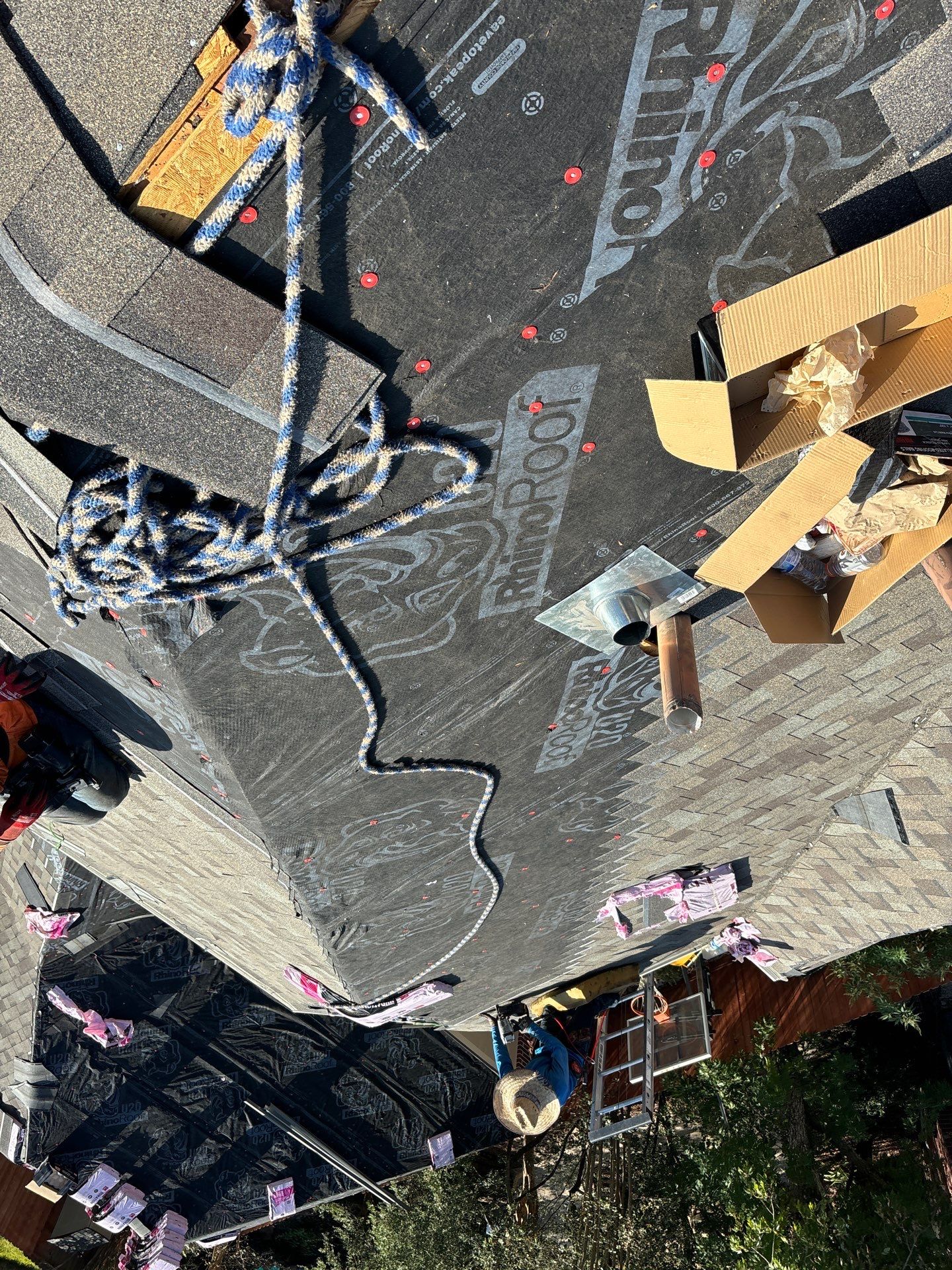 Residential Roofing Installation using Owen's Corning Duration (Lifetime) Shingles by Roof Repair Company