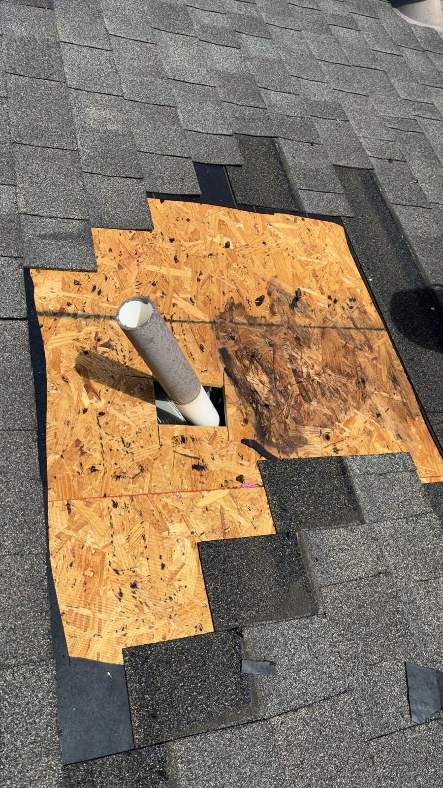 Hail Damage using Owen's Corning Duration (Lifetime) Shingles by Roof Repair Company