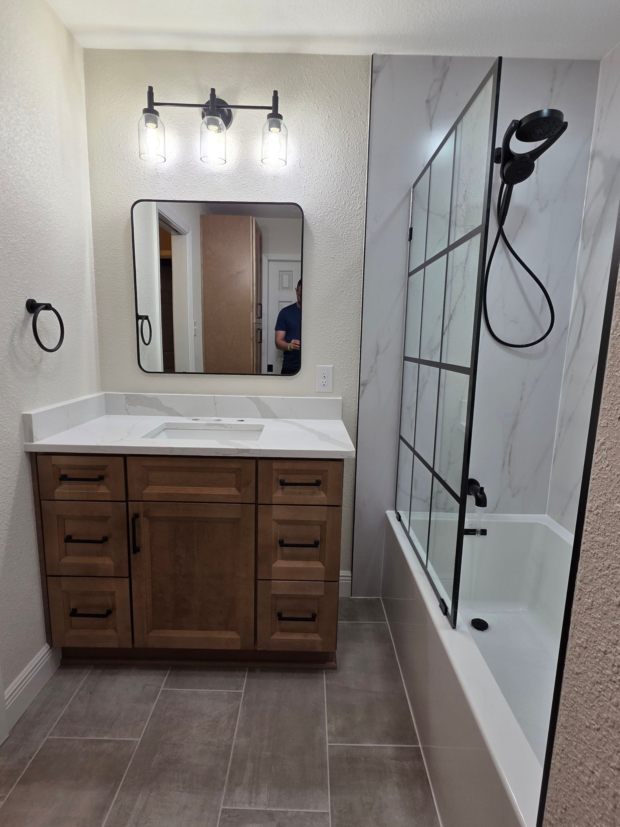 Guest Bathroom Remodel in Bulverde, TX | Tub Upgrade with Modern Finishes by Legacy Bath and Kitchen