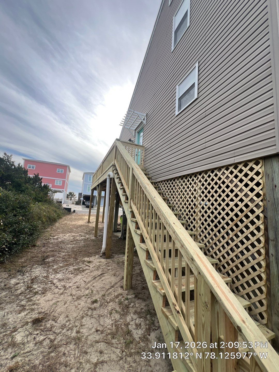 Deck Construction in Oak Island, NC | Coastal Outdoor Living Project by RGR Construction and Roofing, LLC