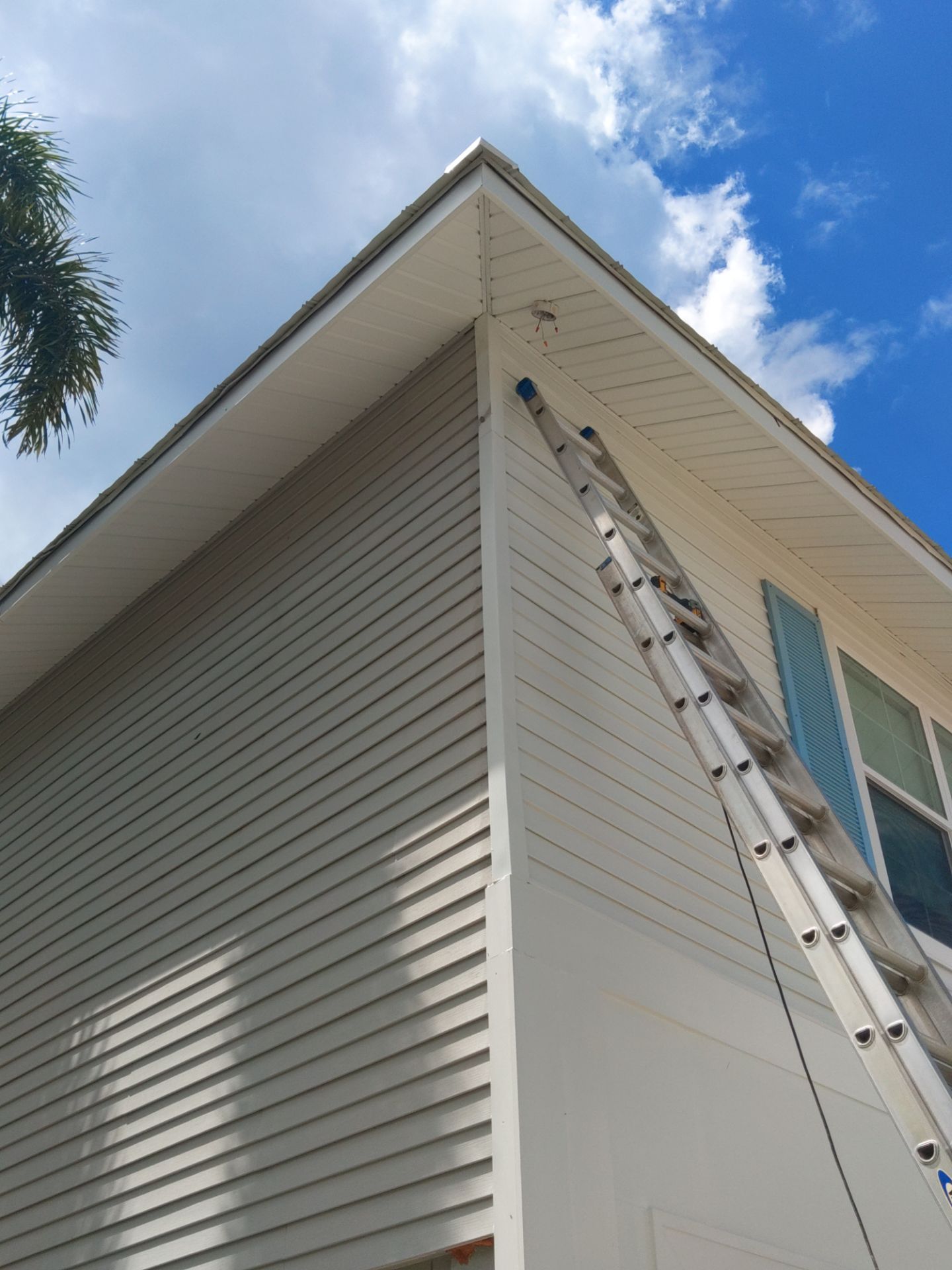 Complete Gutter System with Downspouts & Guards in Fort Myers Beach FL by Gutter Professors