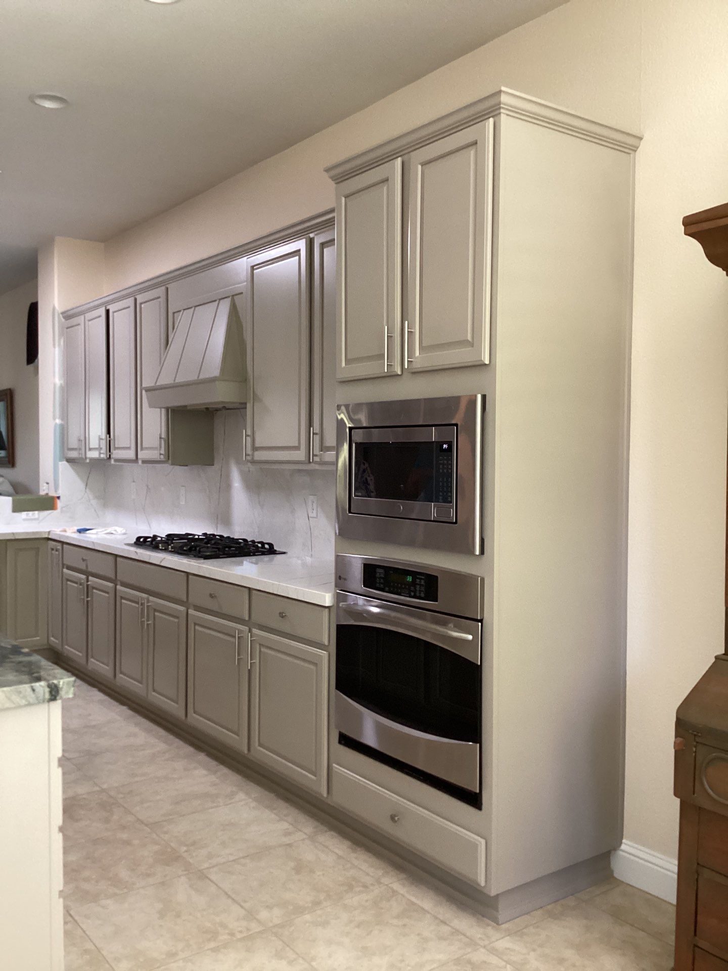 Cabinet Painting Project in Manteca California by Lancaster Painting