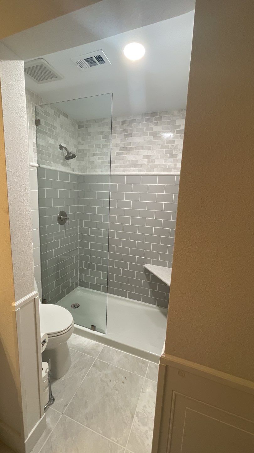 Full Bathroom Remodel by First United Roofing & Construction