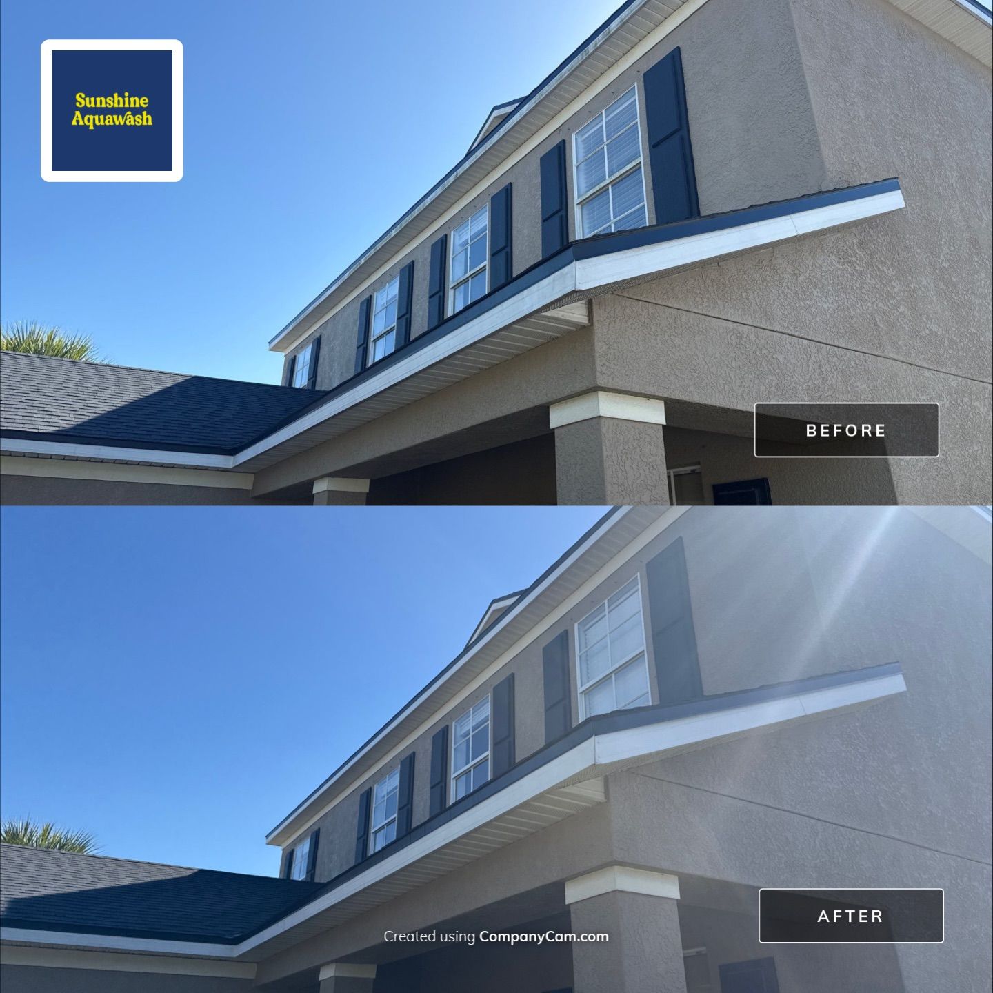 Two-Story House Wash in Crystal Lakes – Palmetto, FL by Sunshine AquaWash