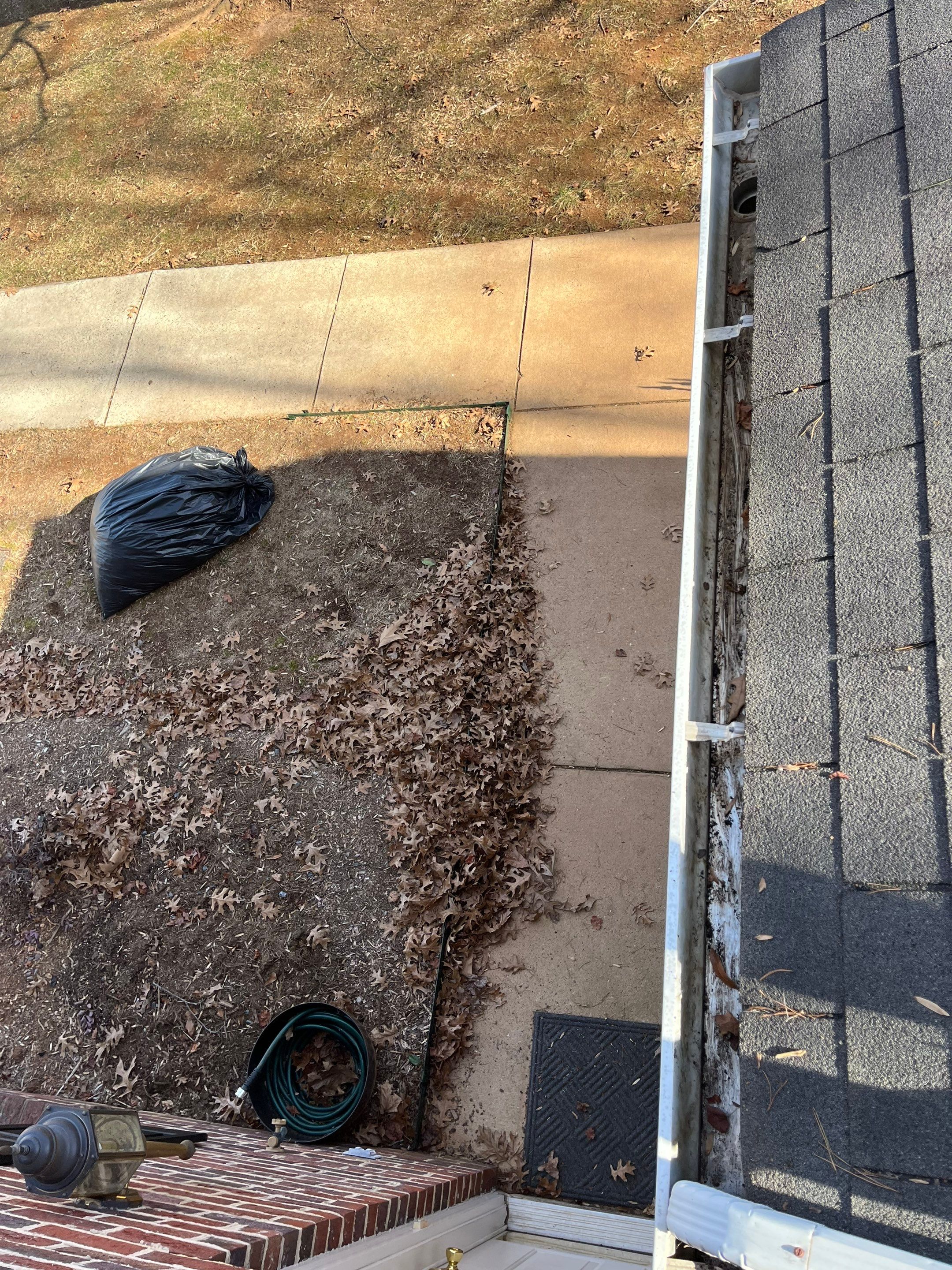 Commercial gutter cleaning Hickory & Statesville, NC after photo with clean gutters