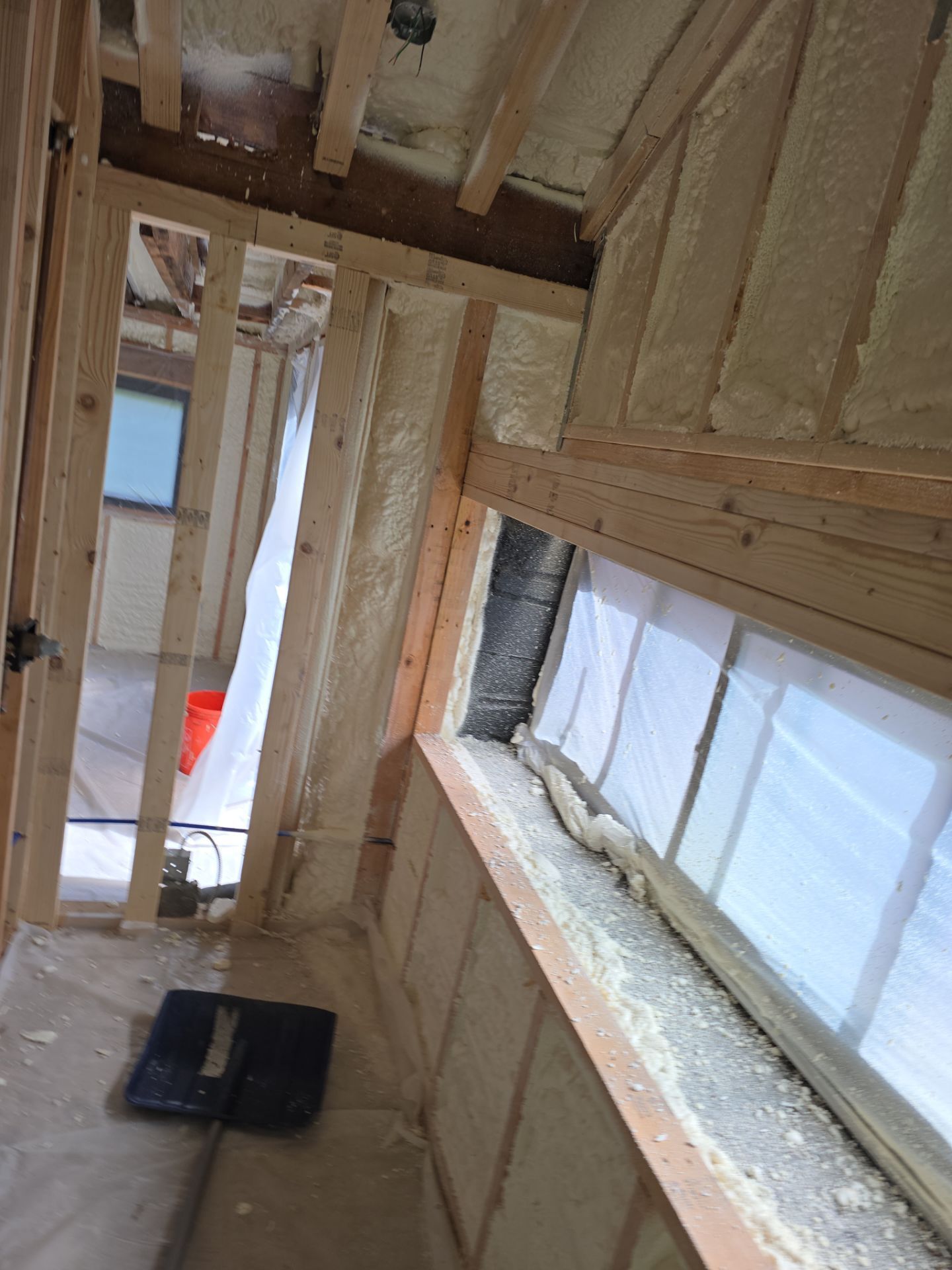Attic Insulation using Closed Cell Spray Foam by NYS Foam & Energy