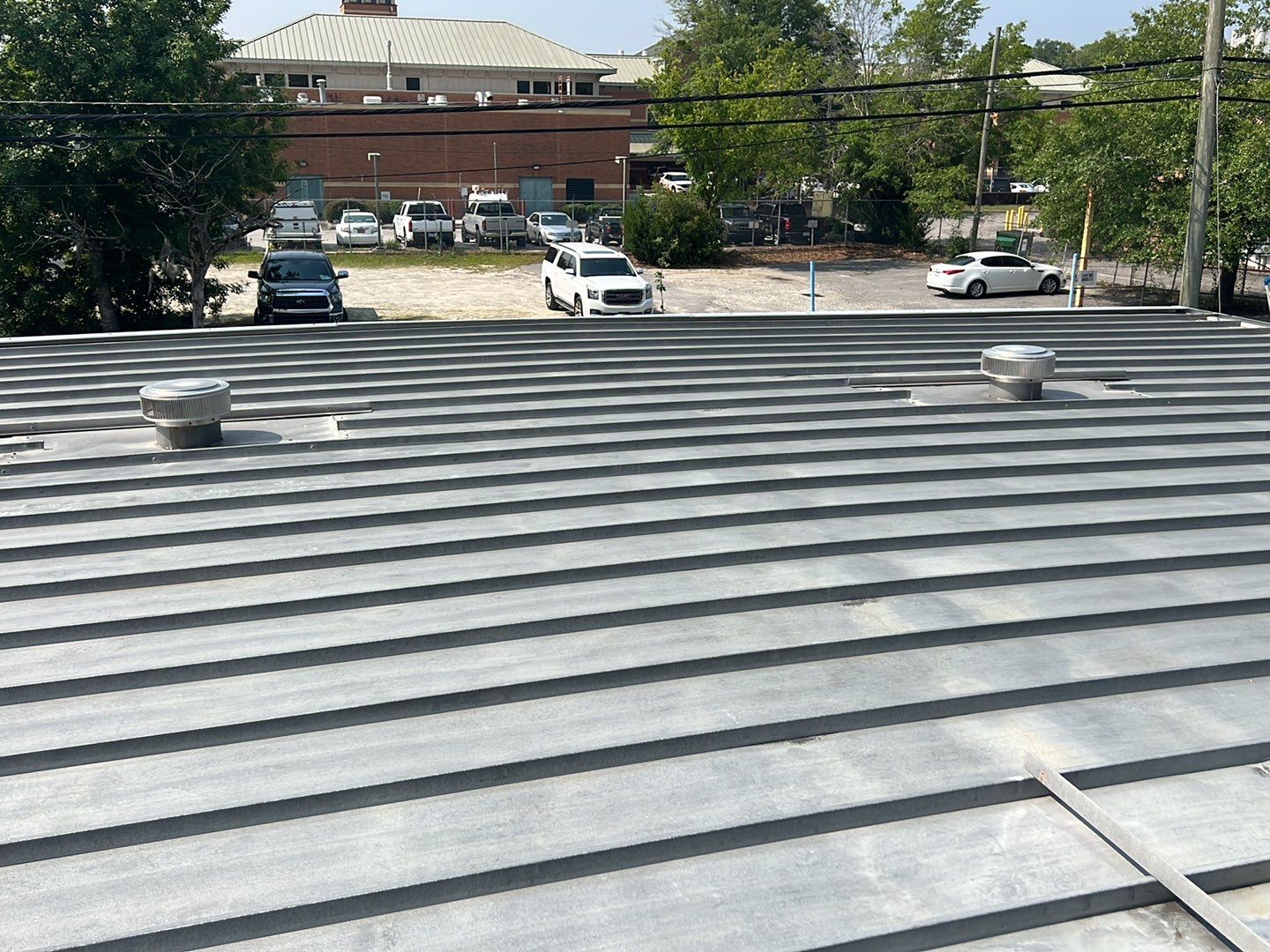 Silicone Commercial Roof Installation- Wilmington, NC by Summit Roofing 