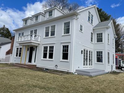 6" Gutter installed with Hover cover in Newton, MA