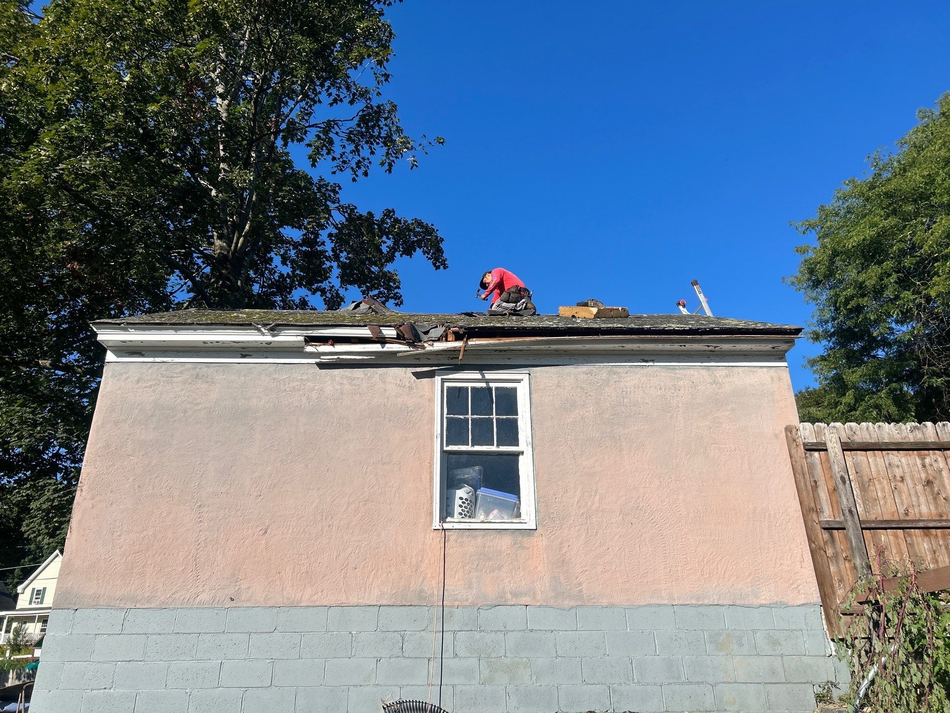 Garage Roof Replacement & Trim Repair by Mighty Dog Roofing of Greater Middlesex County