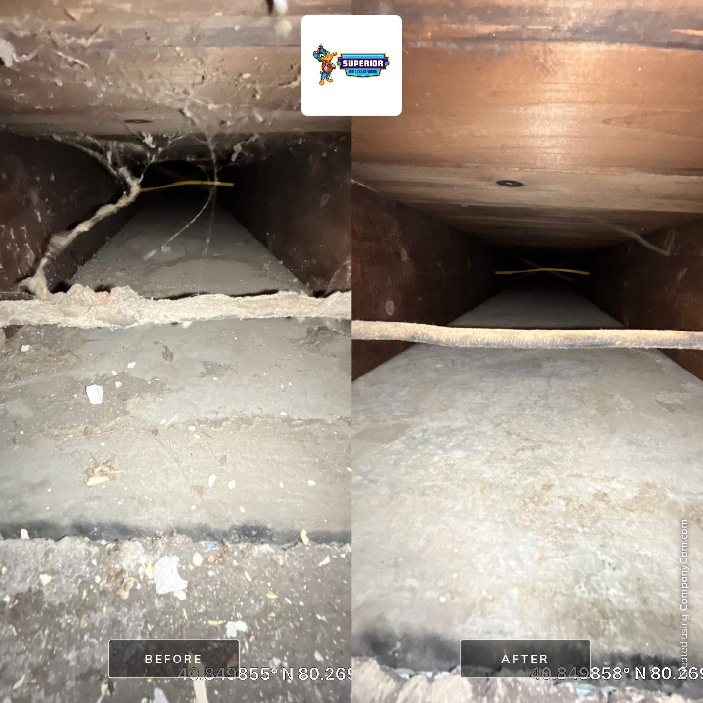 Air Duct Cleaning With a Vacuum Truck in Ellwood City, PA by Superior Air Duct Cleaning
