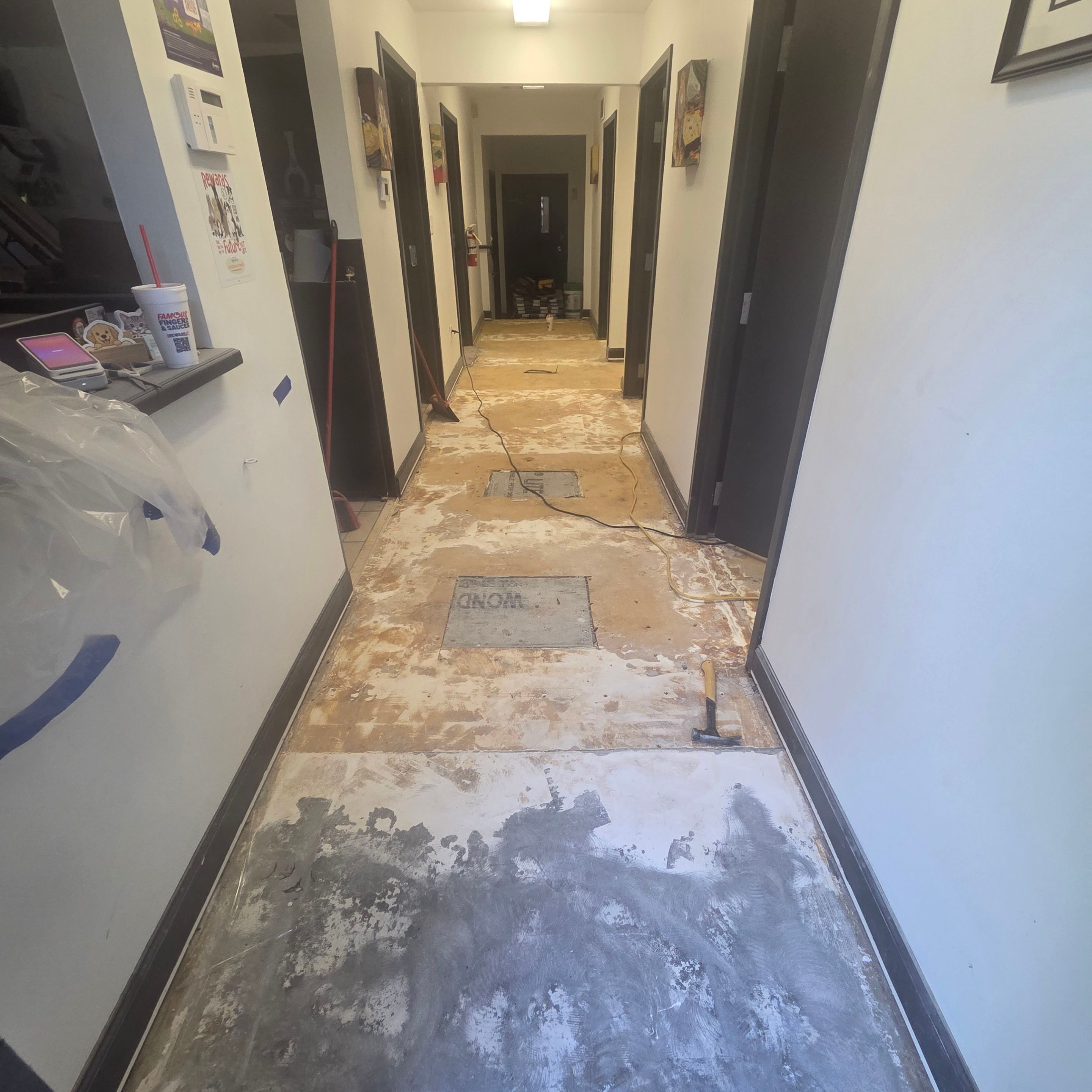 Commercial Vinyl Plank Flooring Installation at Dunwoody Veterinary Clinic by Flooring Xpress CO 
