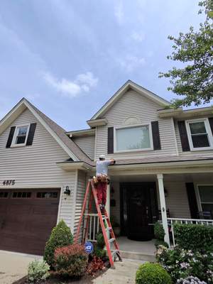 Turtle Shell gutter protection installation in Naperville, IL 60564, photograph 19