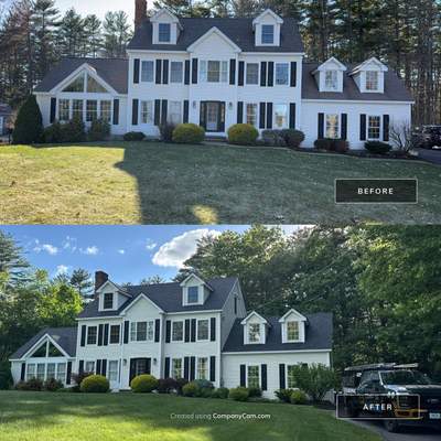Roof Replacement on Cobbetts Pond in Windham, NH with Owens Corning Onyx Black Shingles