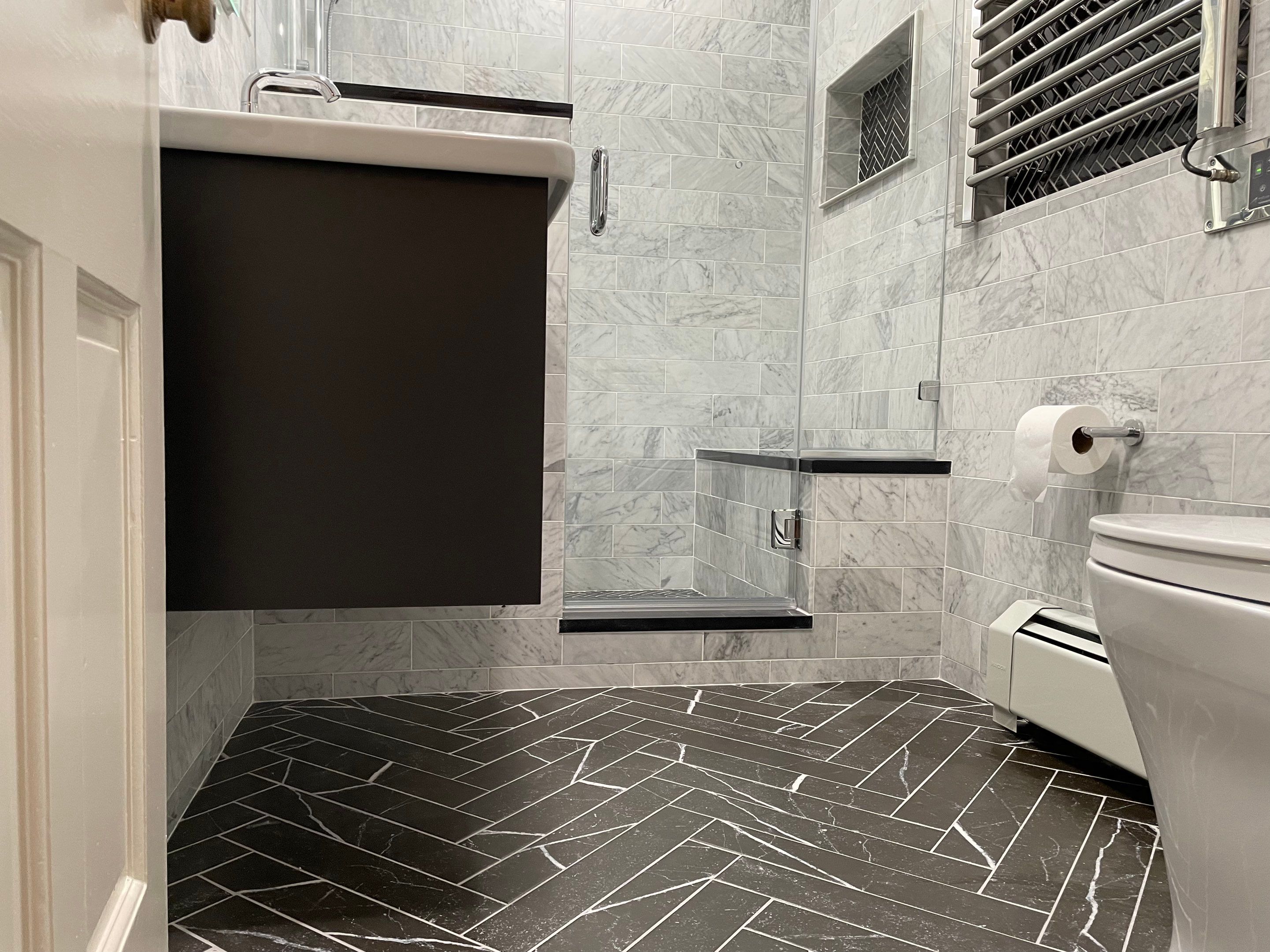 Bathroom Remodel using Tile by Home Concepts Construction