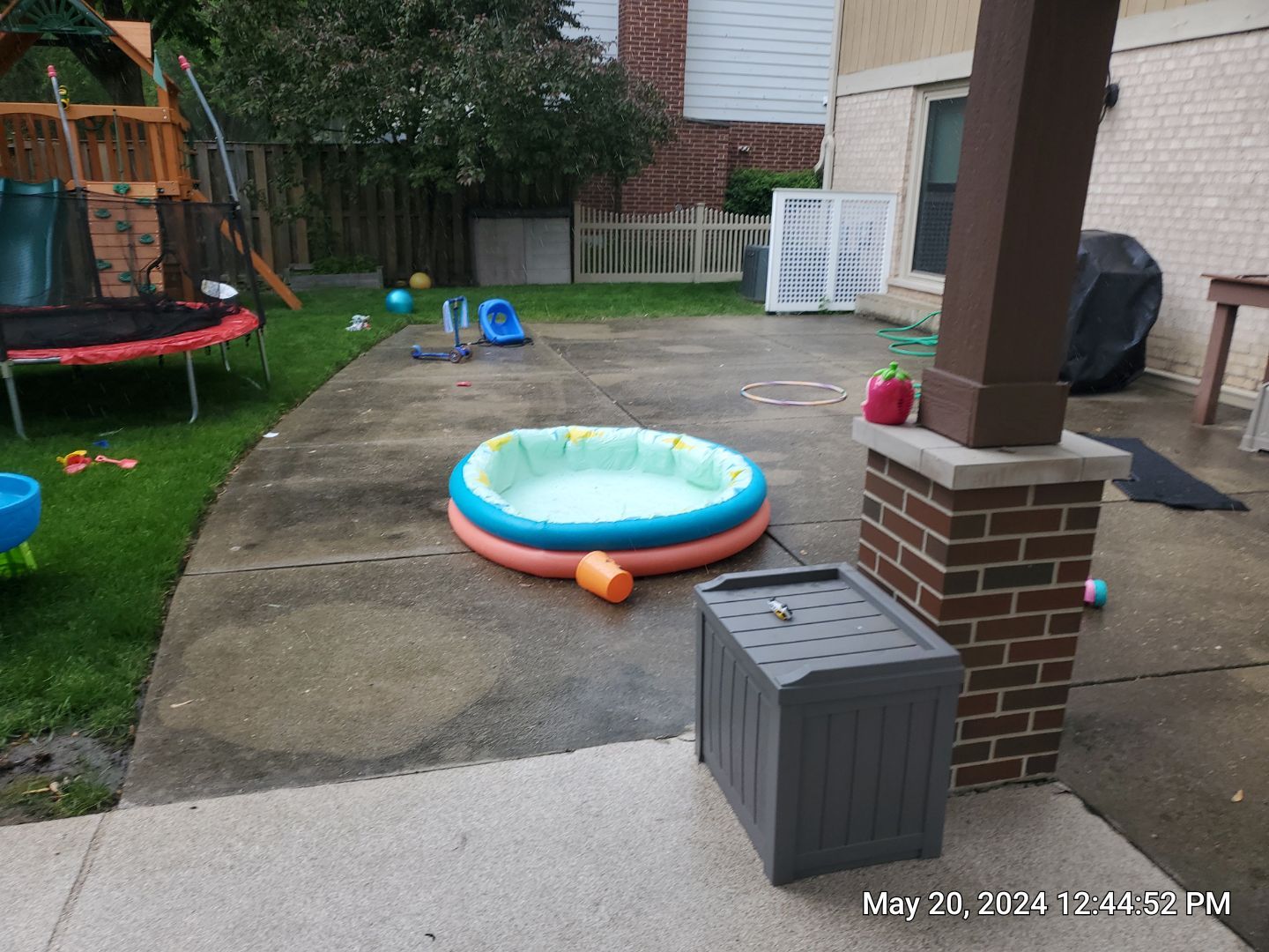 concrete power washing Algaecide, soft wash soap by Northern Power Washing LLC.