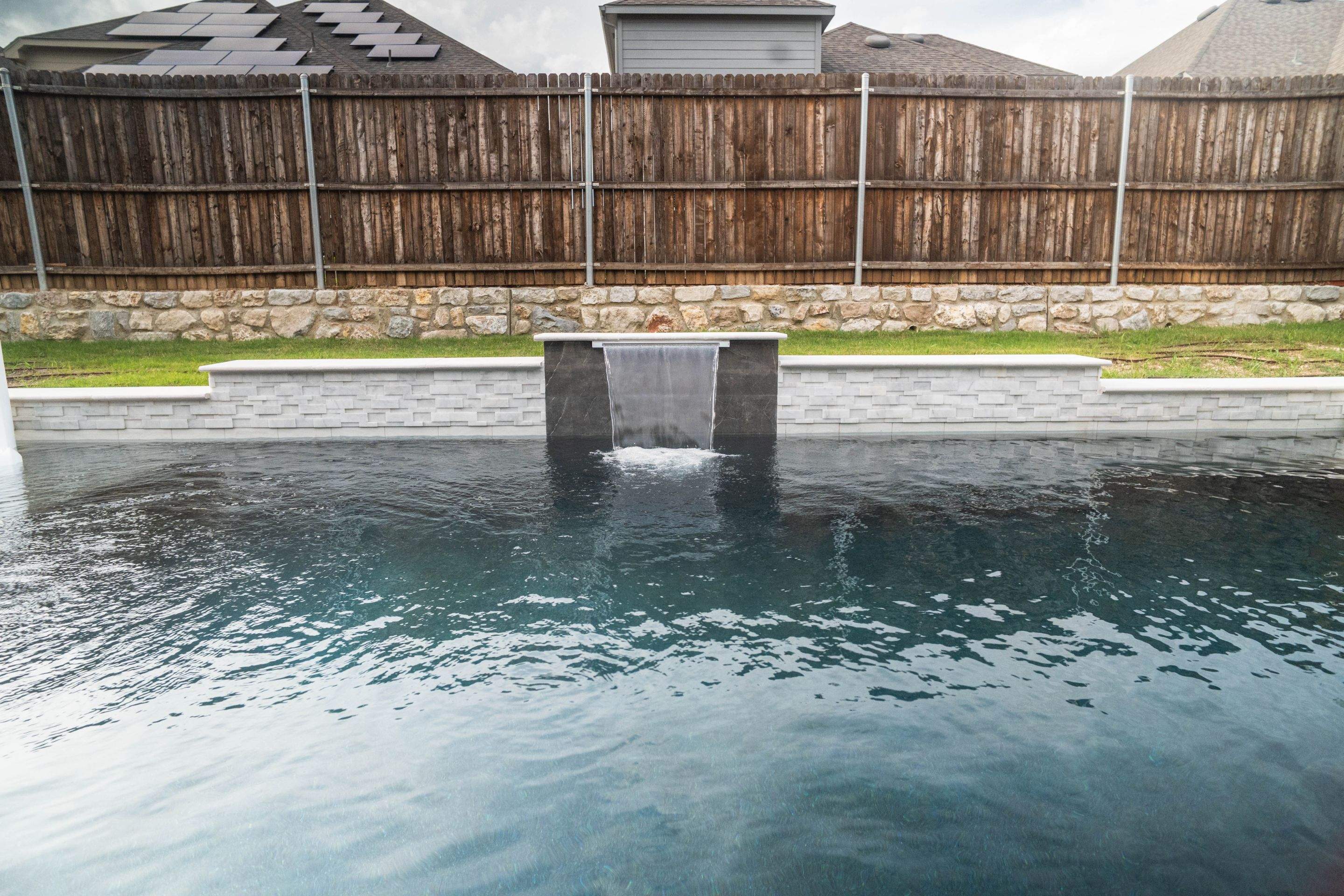 Geometric Pool with Pavers by Pinnacle Pools and Spas - DFW