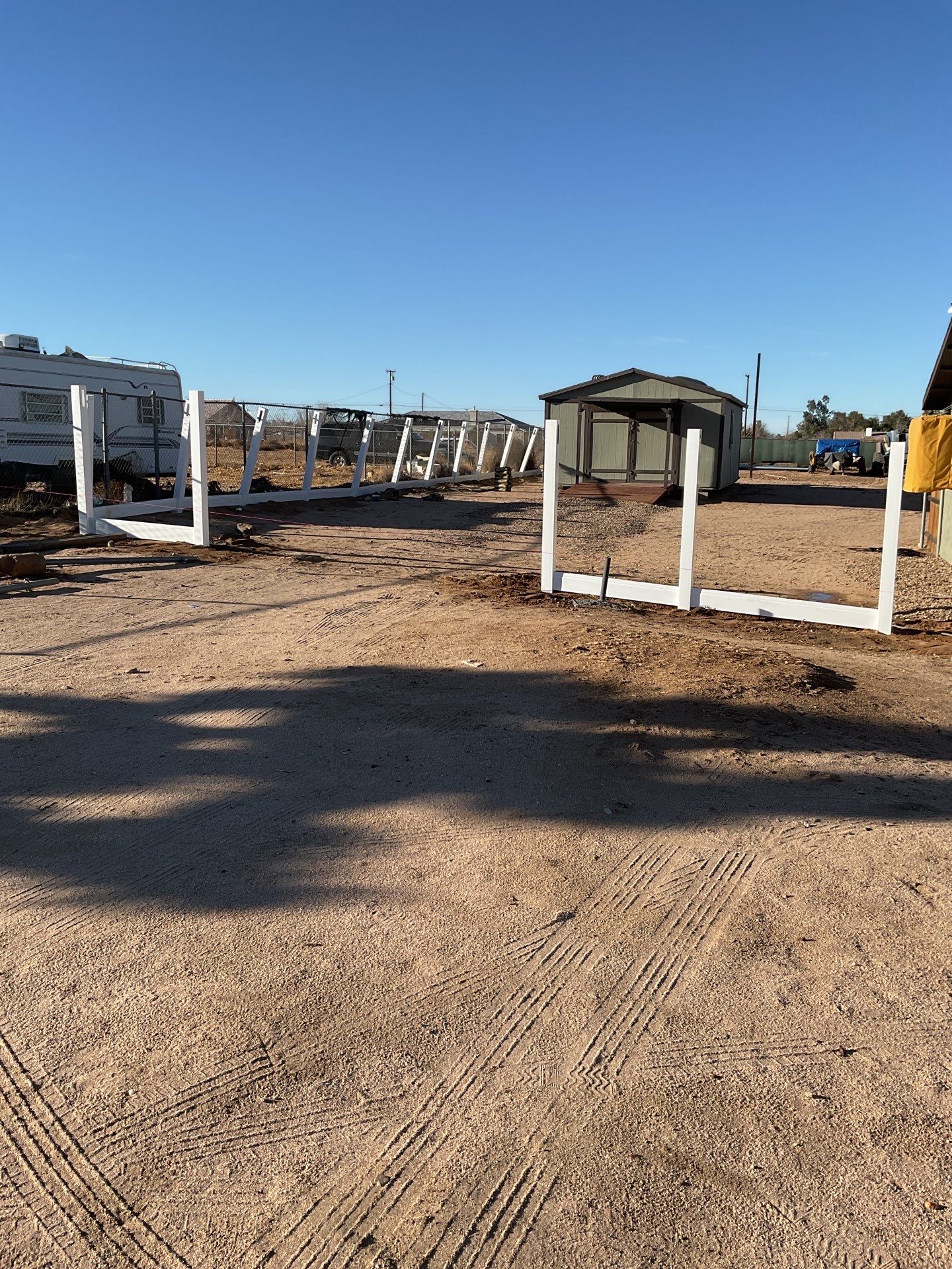 Replacement of old chain link fence by Fence Guys Inc. 