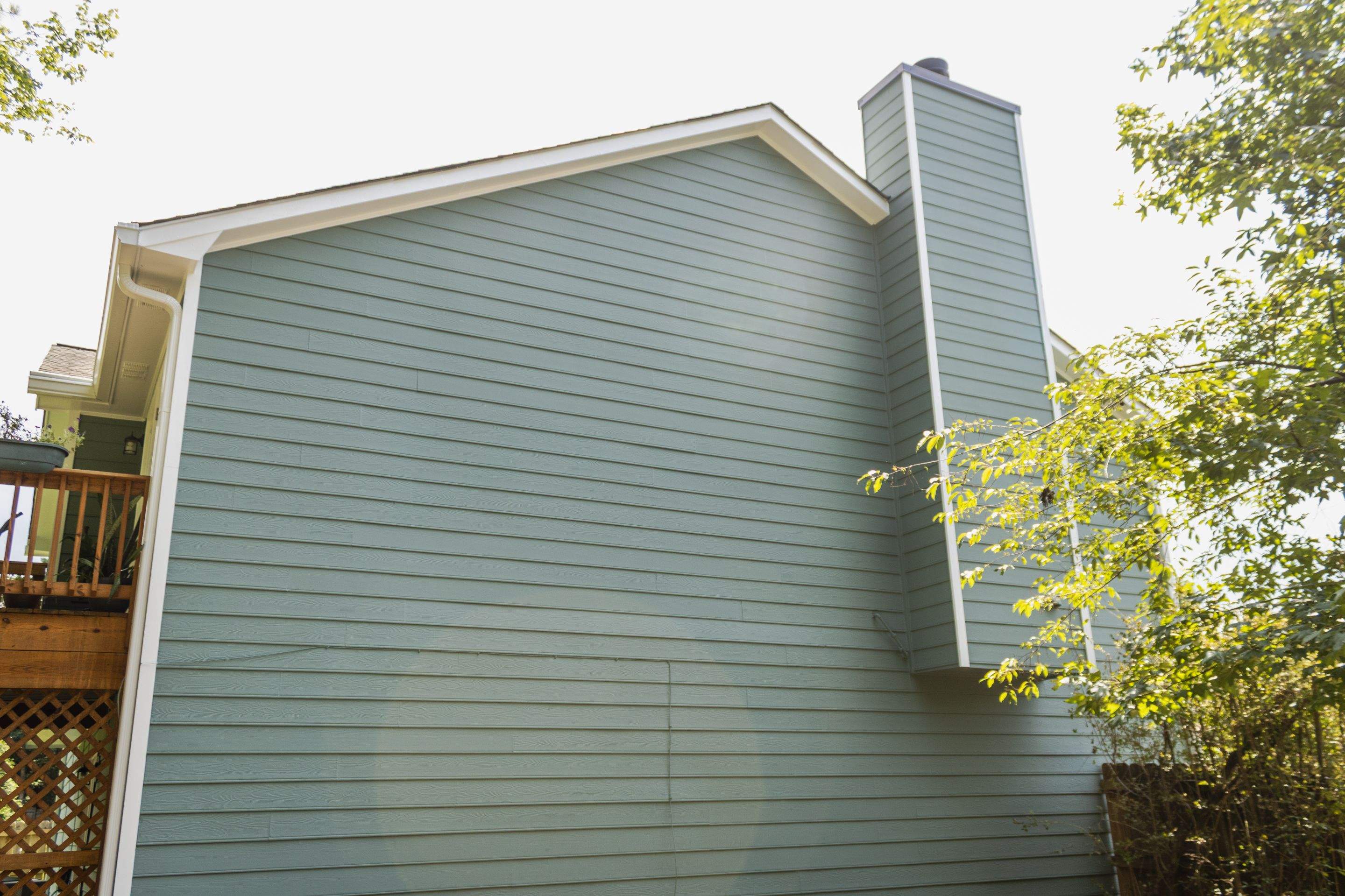 Alpharetta, GA Partial Siding Replacement, Porch Stain, and Exterior Painting by Nelson Exteriors 