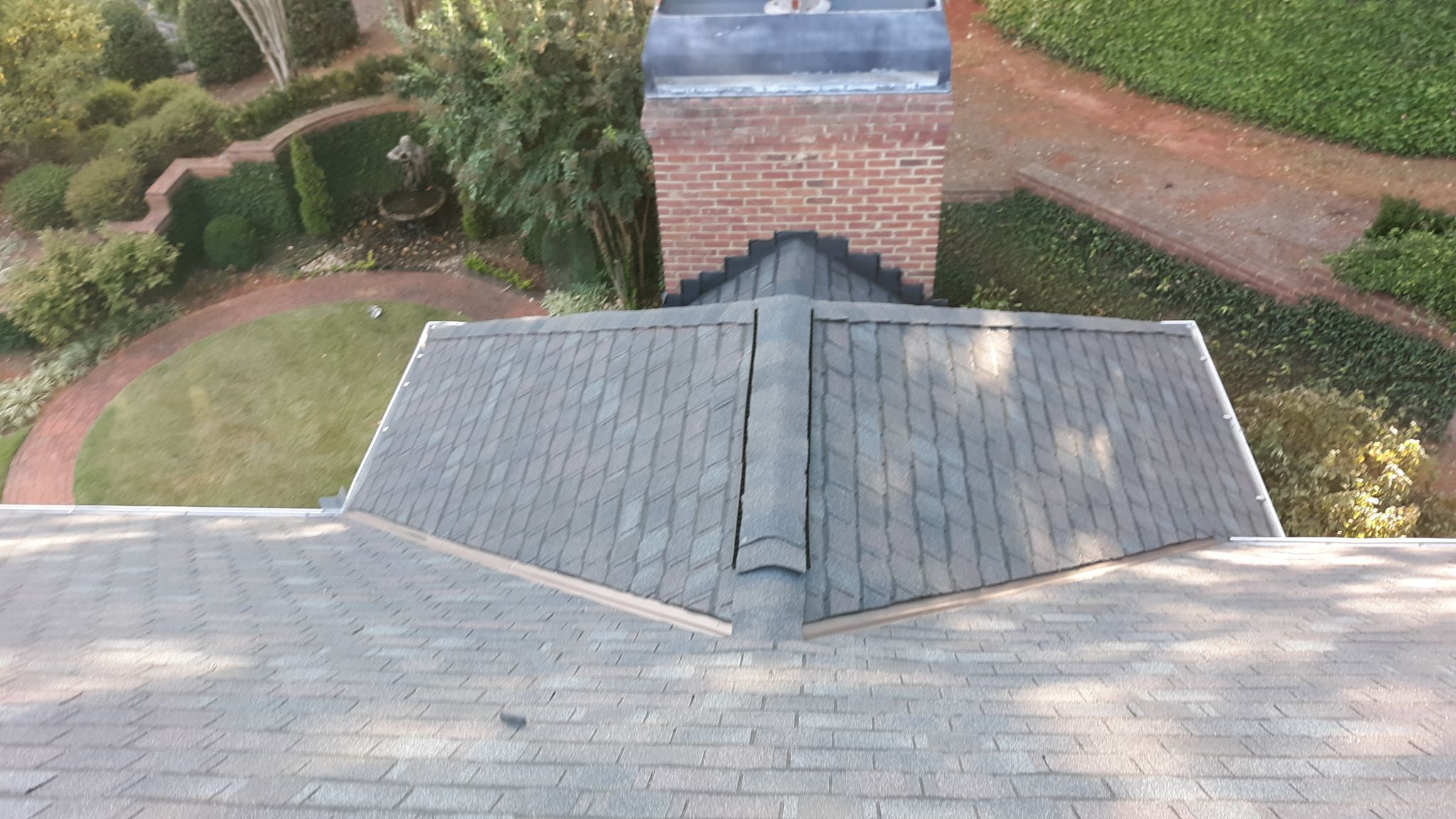 Residential Designer Roofing Installation with custom accent Copper Valleys. Calhoun GA by Georgia Roof Advisors