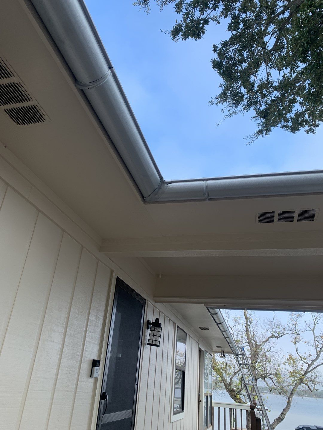 Gutter Installation using Half Round Seamless Gutters by Gutter Professors