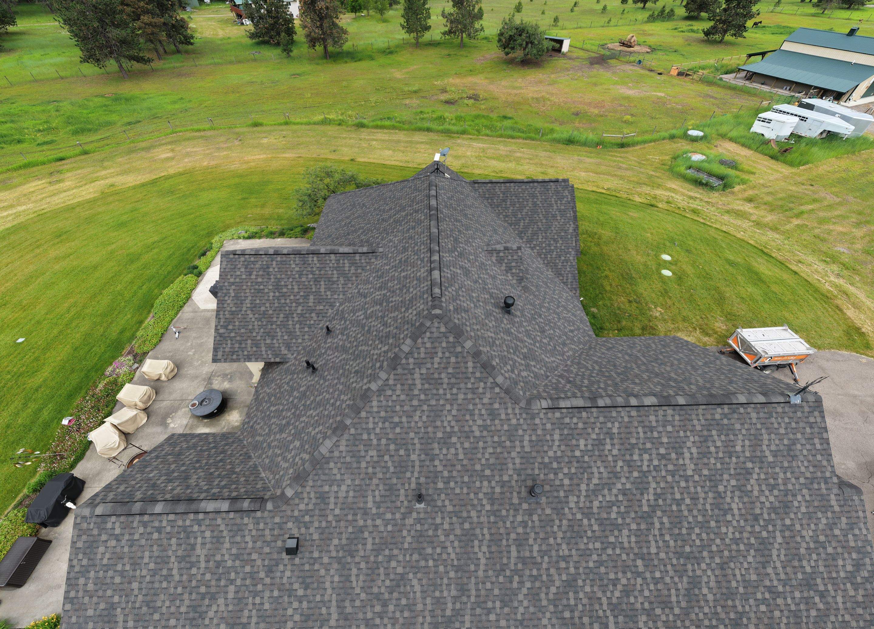 Roof Replacement using GAF Timberline HDZ - Midnight Mesa  by Montana Roofing Solutions