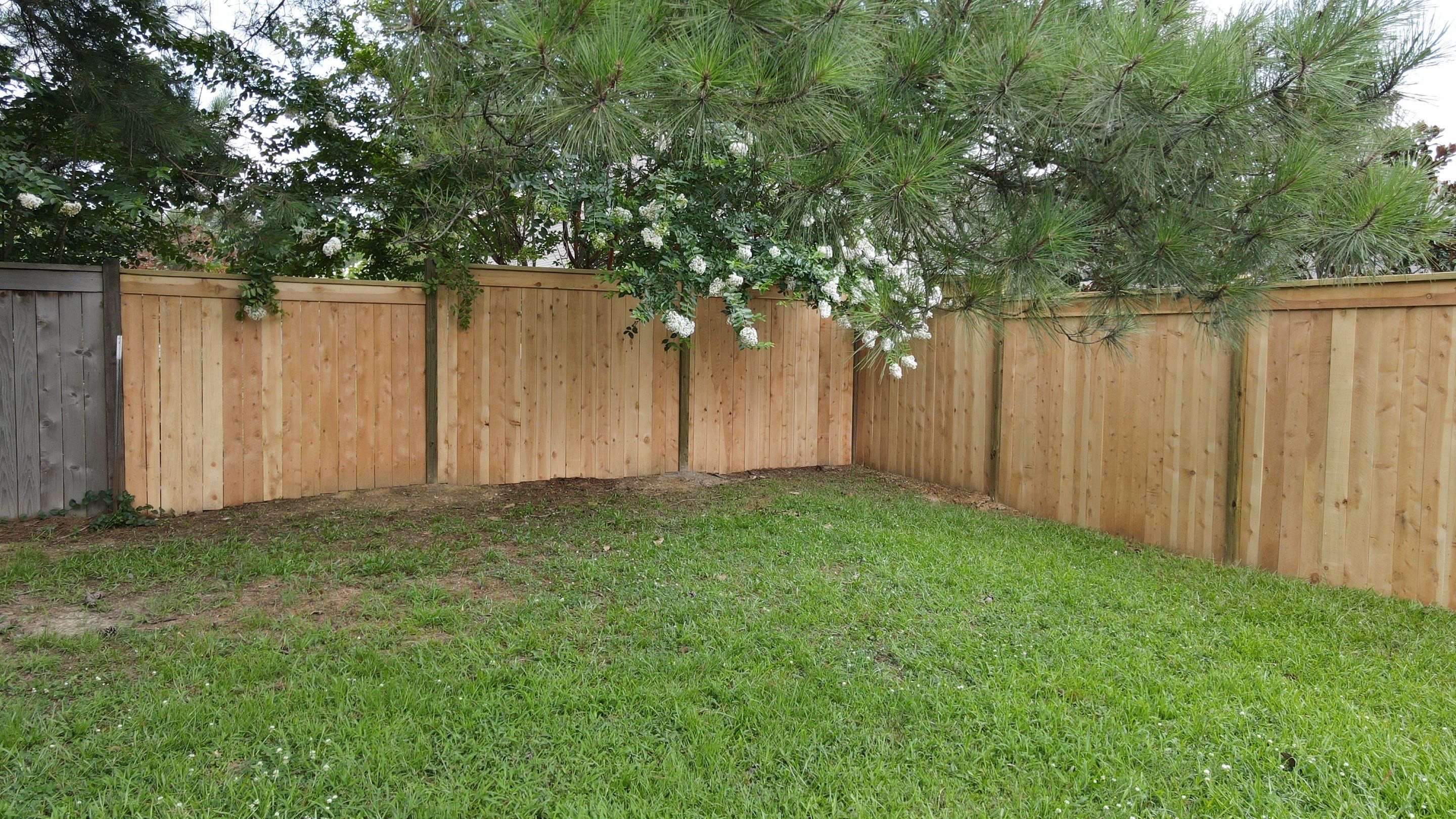 6ft Cedar Good Neighbor Fence Repair by Roberson Construction LLC