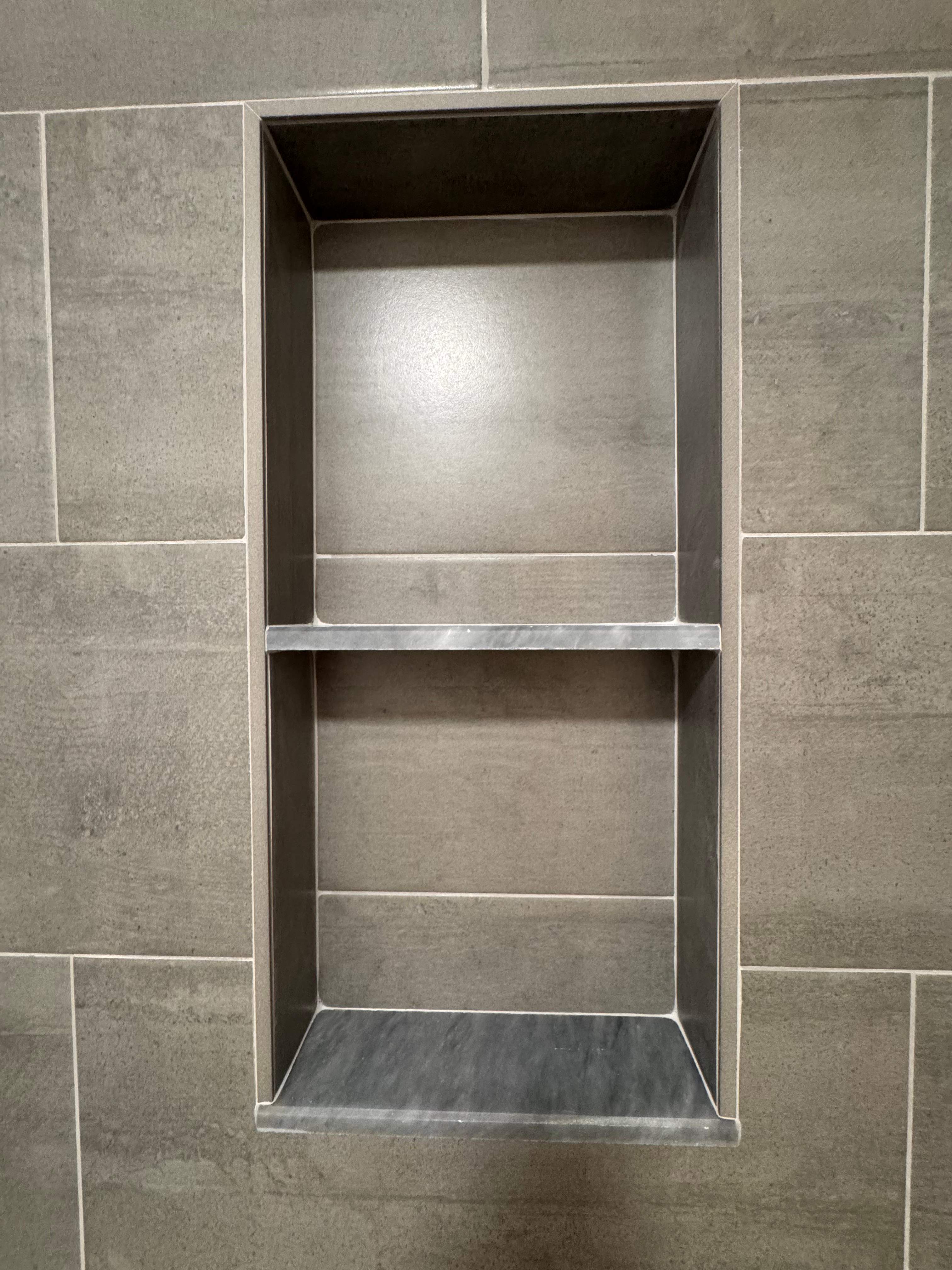 Jack and Jill bathroom renovation by Prudencio