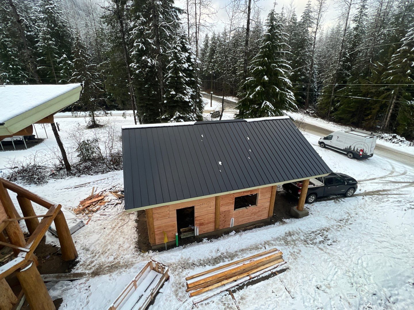 Residential Roofing Installation using 12" Prolok metal  by Top Notch Roofing Inc