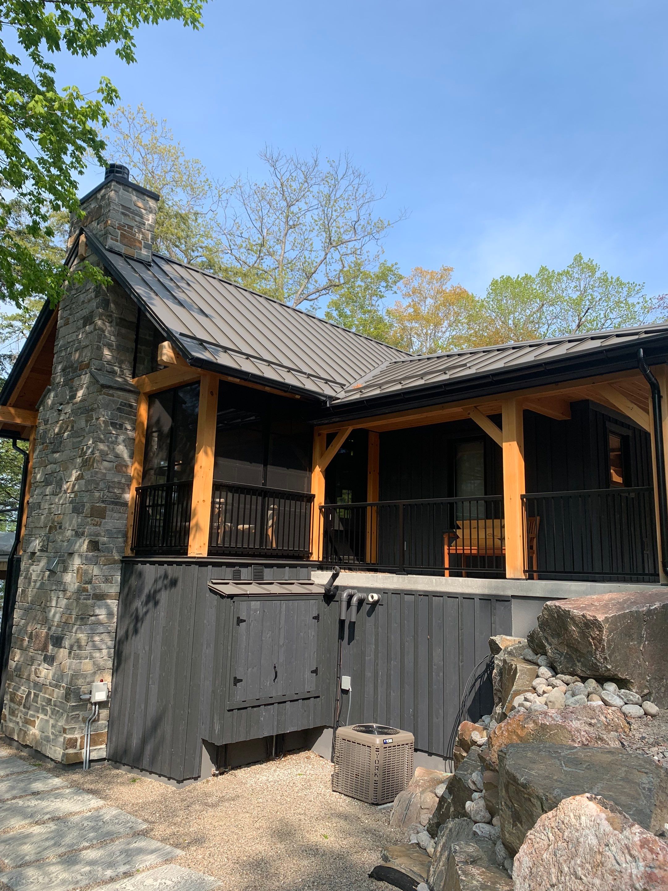 New Home Construction using 16" Standing Seam Panels by Jay Carter Roofing & Sheet Metal