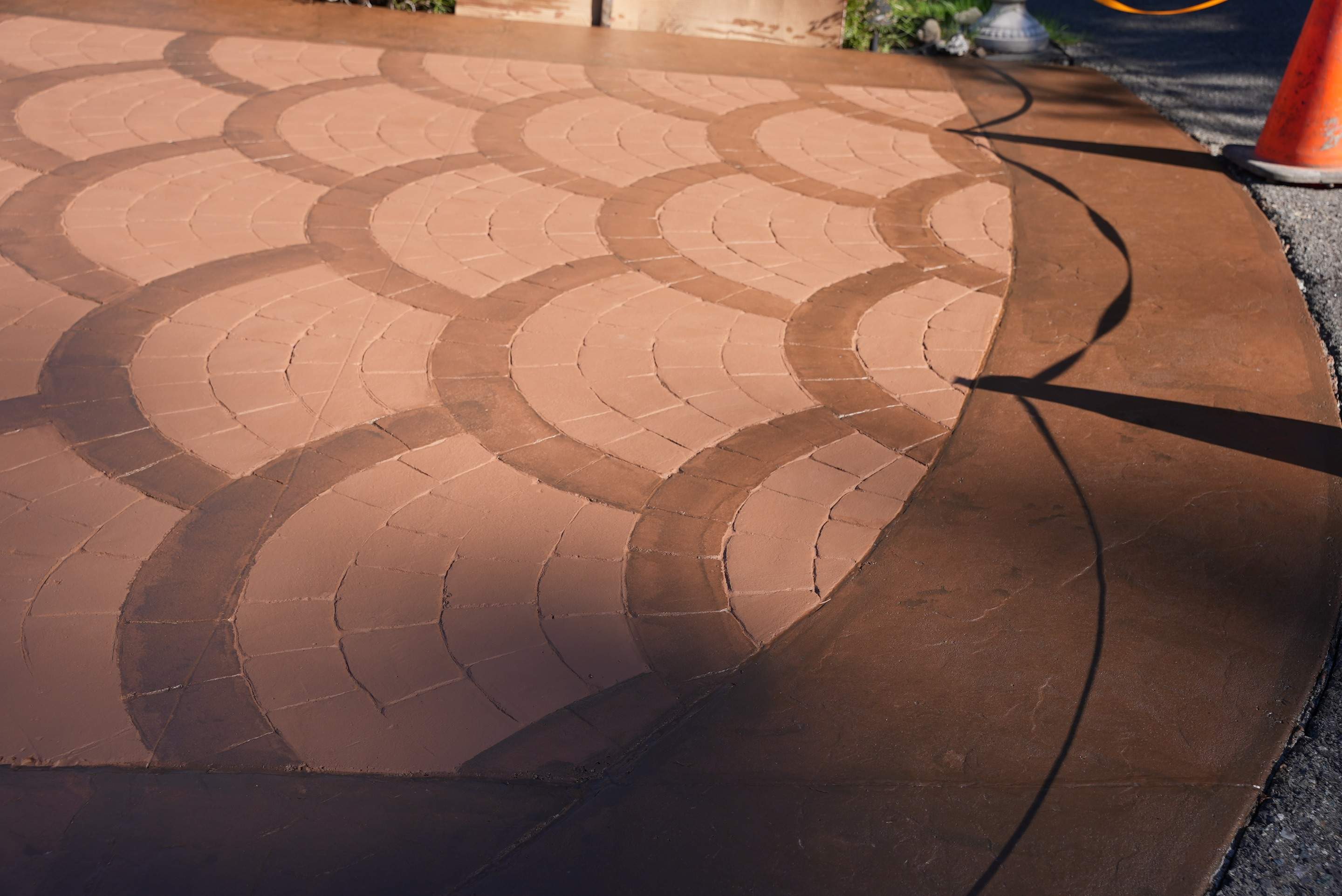 Mehta | Tiled Driveway with Sealer & Retaining Wall  by Jireh Asphalt & Concrete Inc 