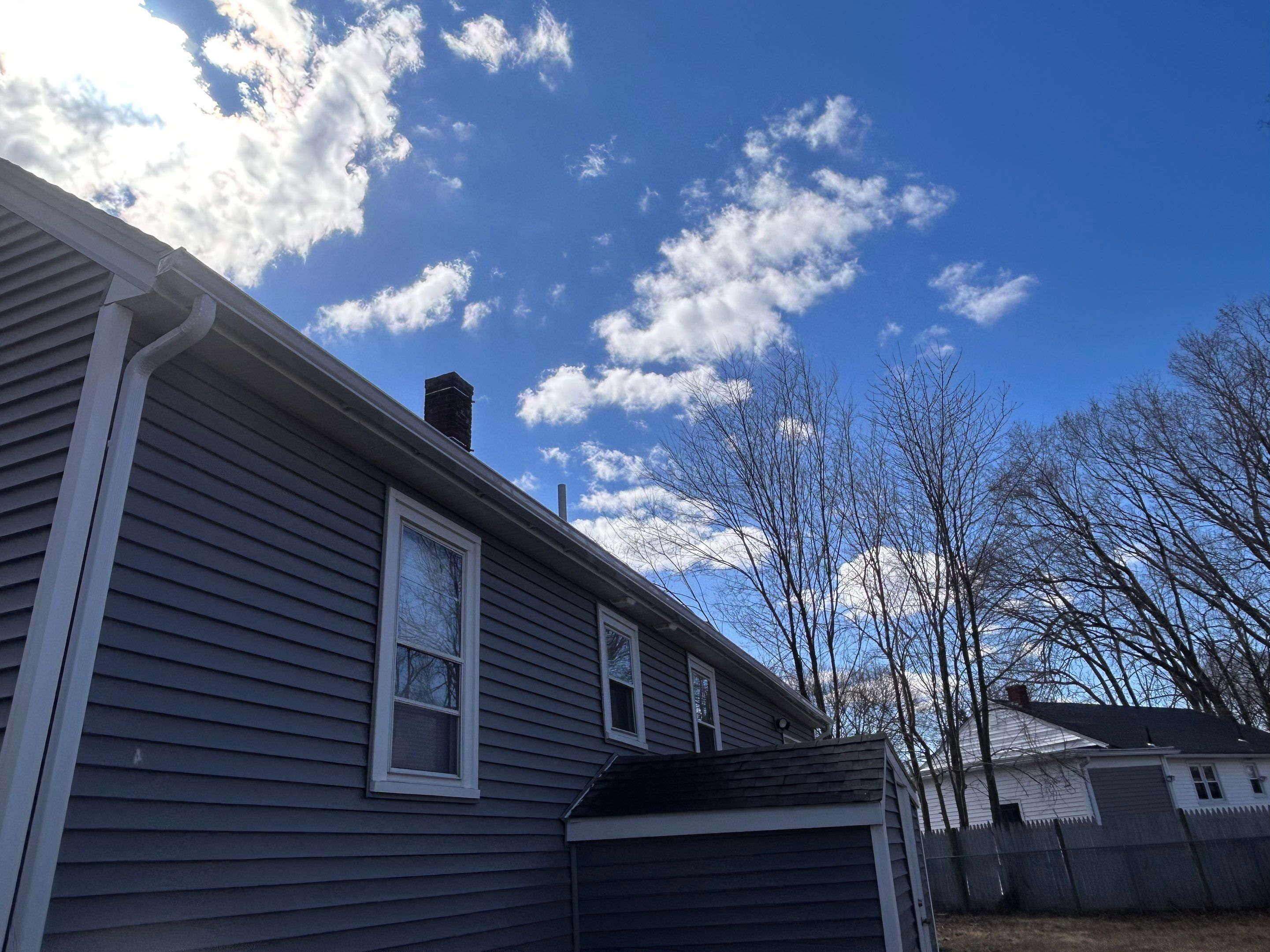 5" K-Style Seamless Aluminum Gutter Installation in Lawrence, MA – Full System Replacement by Mighty Dog Roofing of Greater Middlesex County