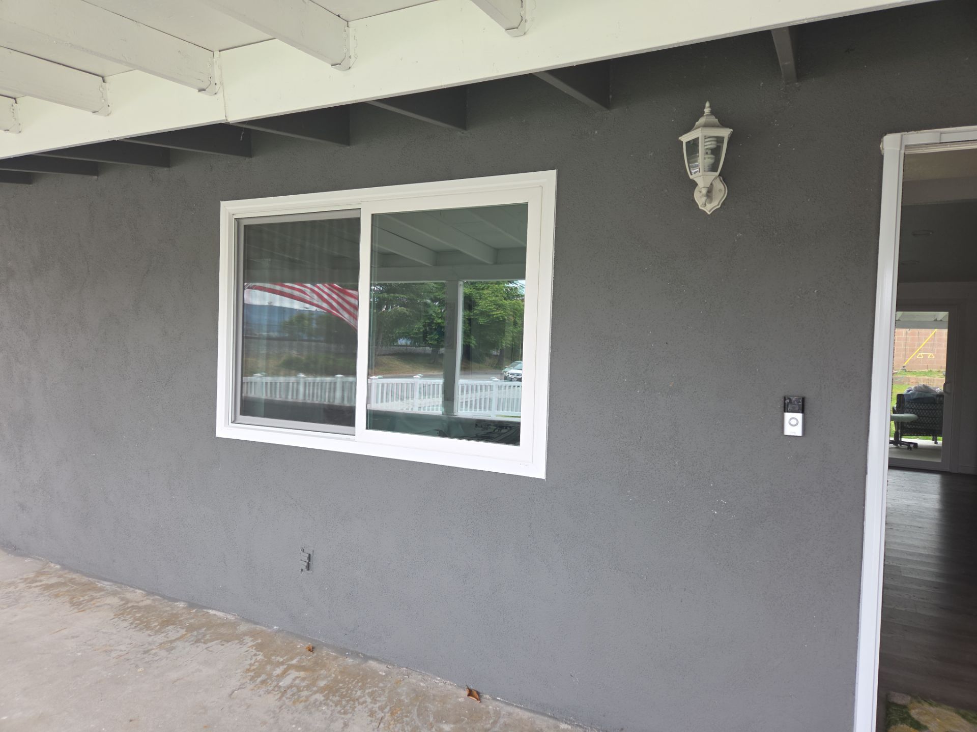 Milgard Tuscany window installation in Whittier, CA by American Window Company
