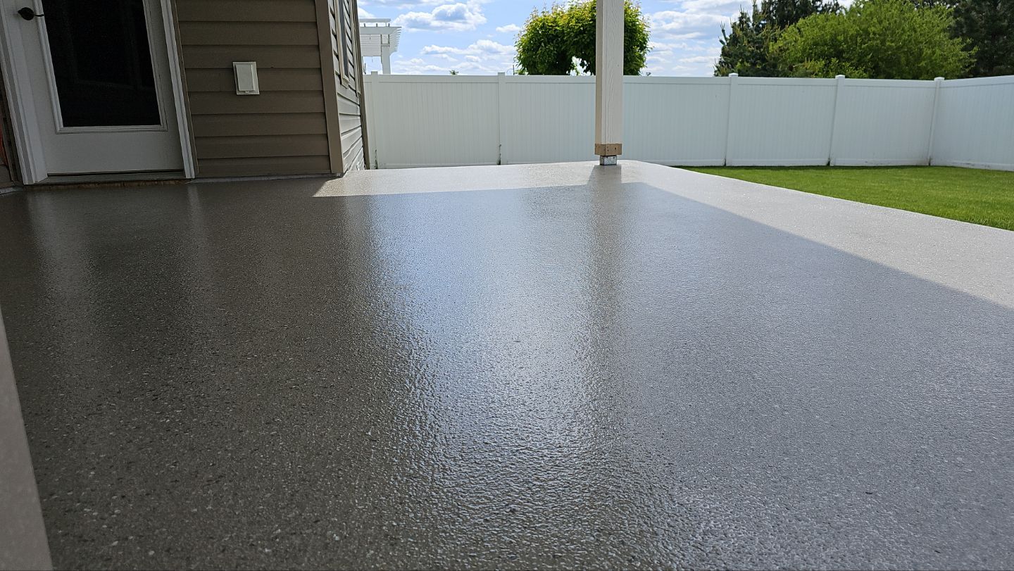 Patio Transformation using Santa Fe Hybrid by Croc Coatings, LLC