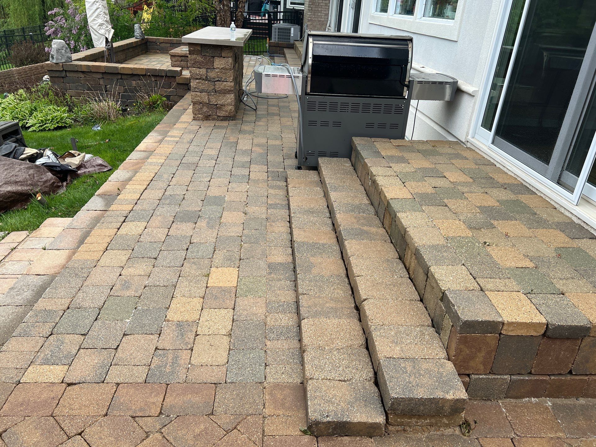 dryvit using Algaecide, soft wash soap by Northern Power Washing LLC.