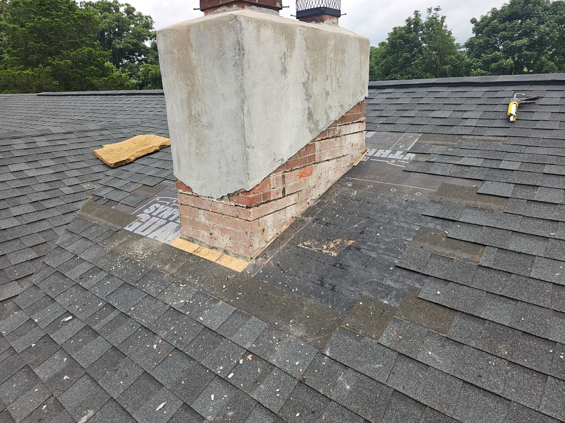 Roof Repair - Chimney Flashing by Winchester Roofing