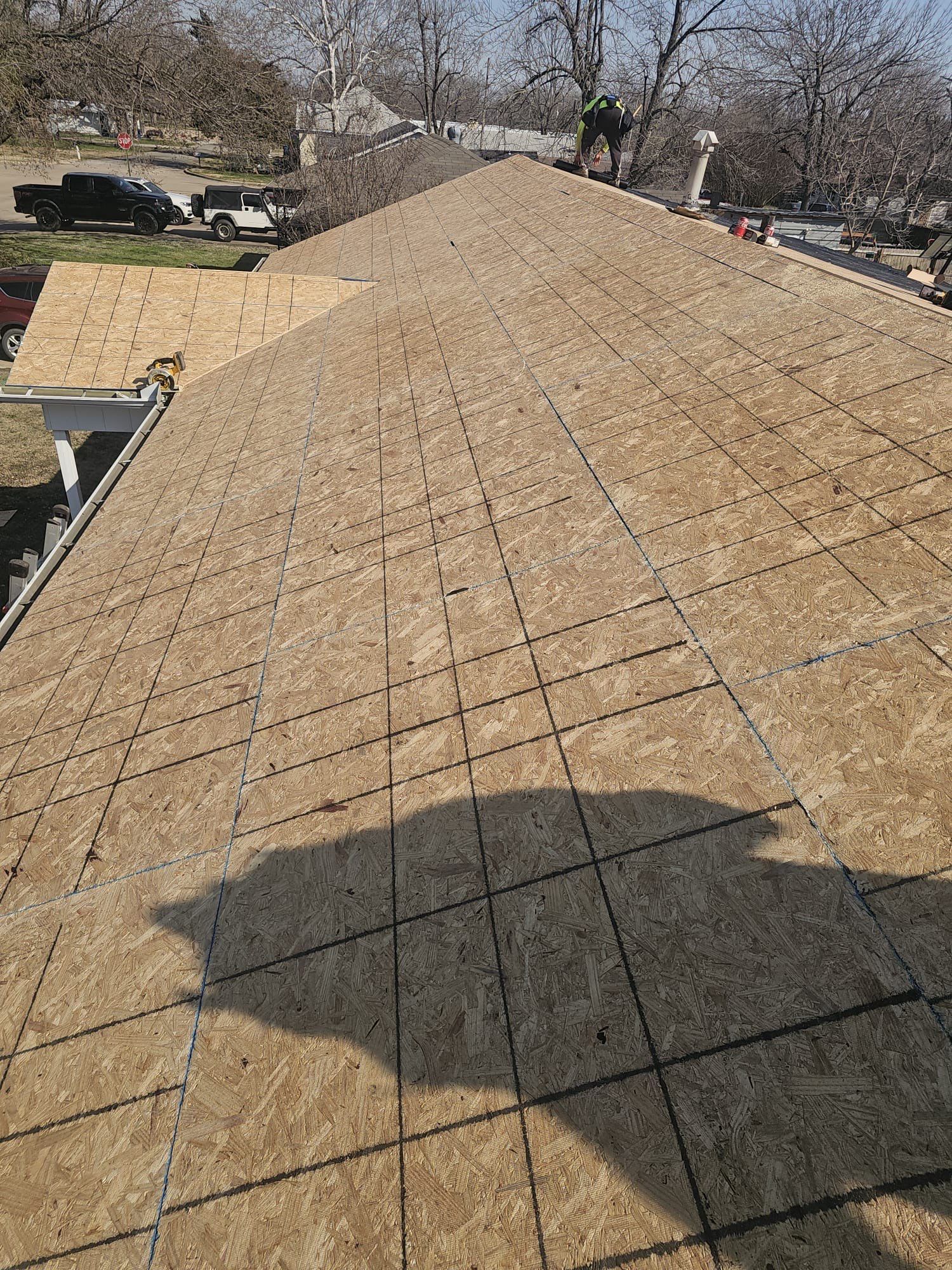 Storm damage restoration project by In & Out Construction & Remodeling, LLC
