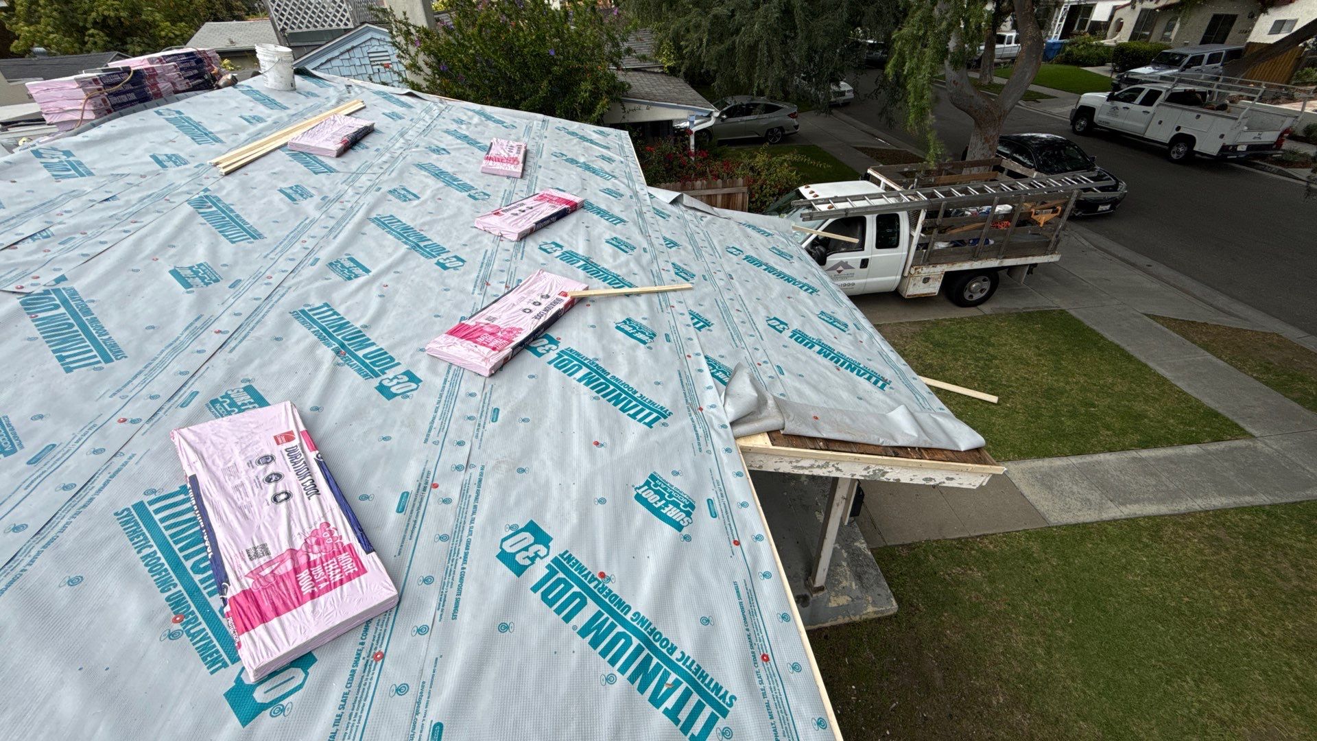 Residential Roofing Installation using Owens Corning Duration Cool Shingles by Hull Brothers Roofing