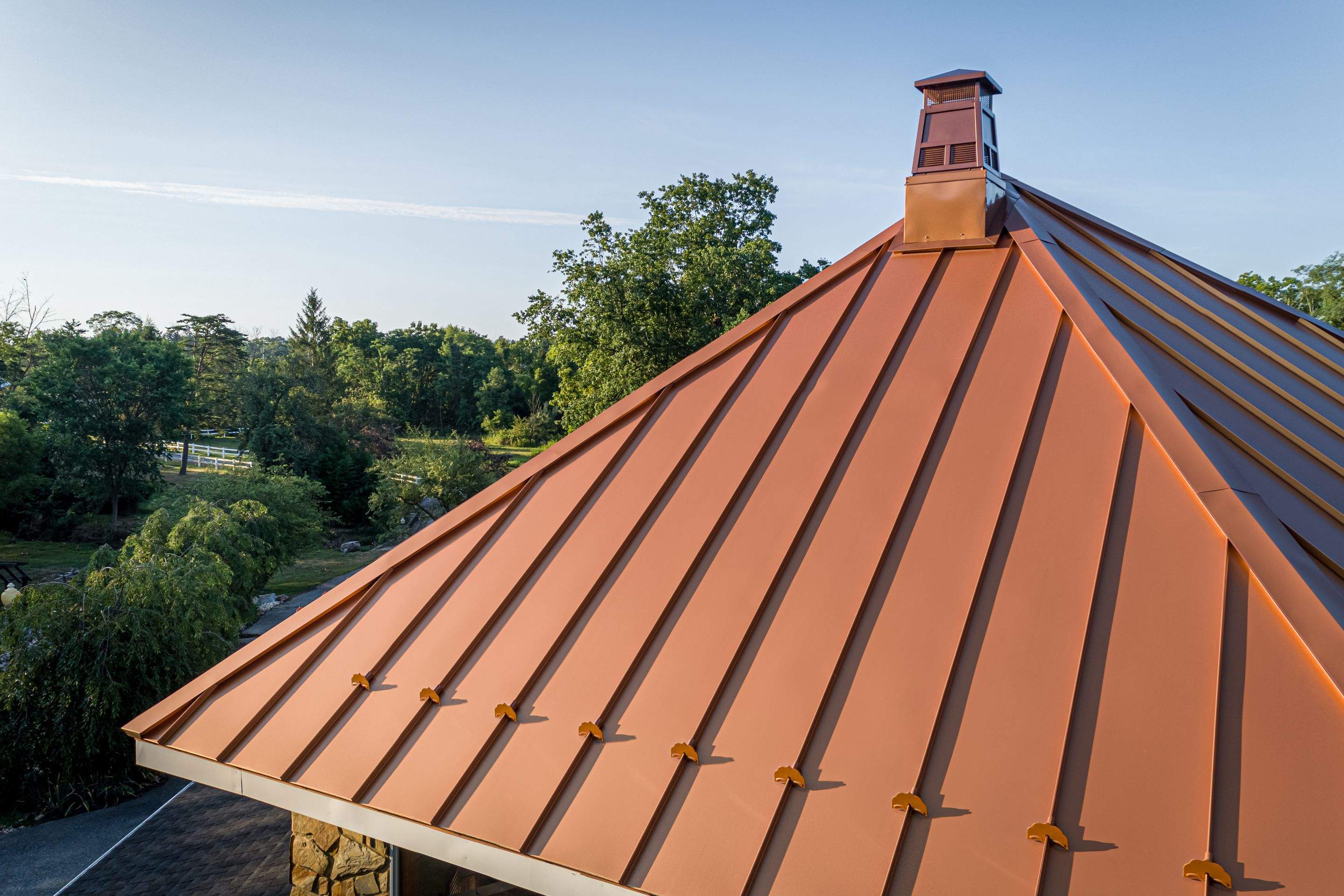 Metal Roof-copper penny by Esh Builders