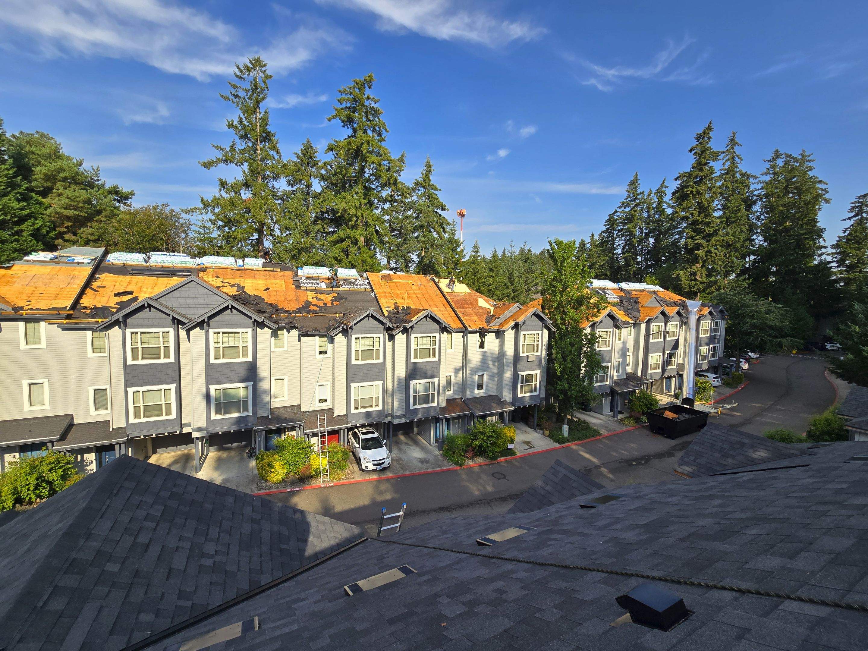 Dawson Station Reroof and Gutters by Hawthorne General Construction