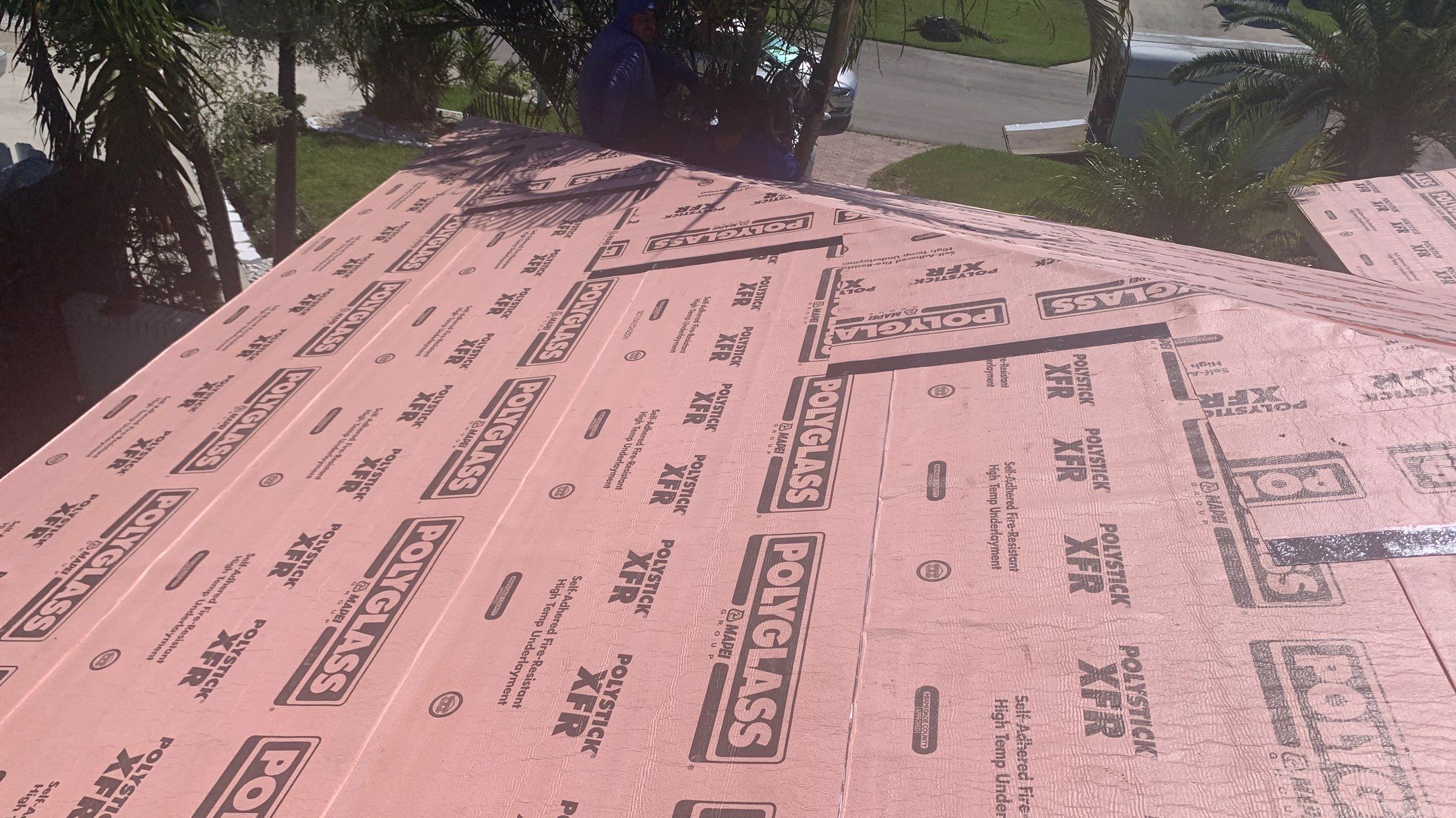 Residential Roofing Installation using 1" Nail strip metal roof by BLUES BROTHERS ROOFING